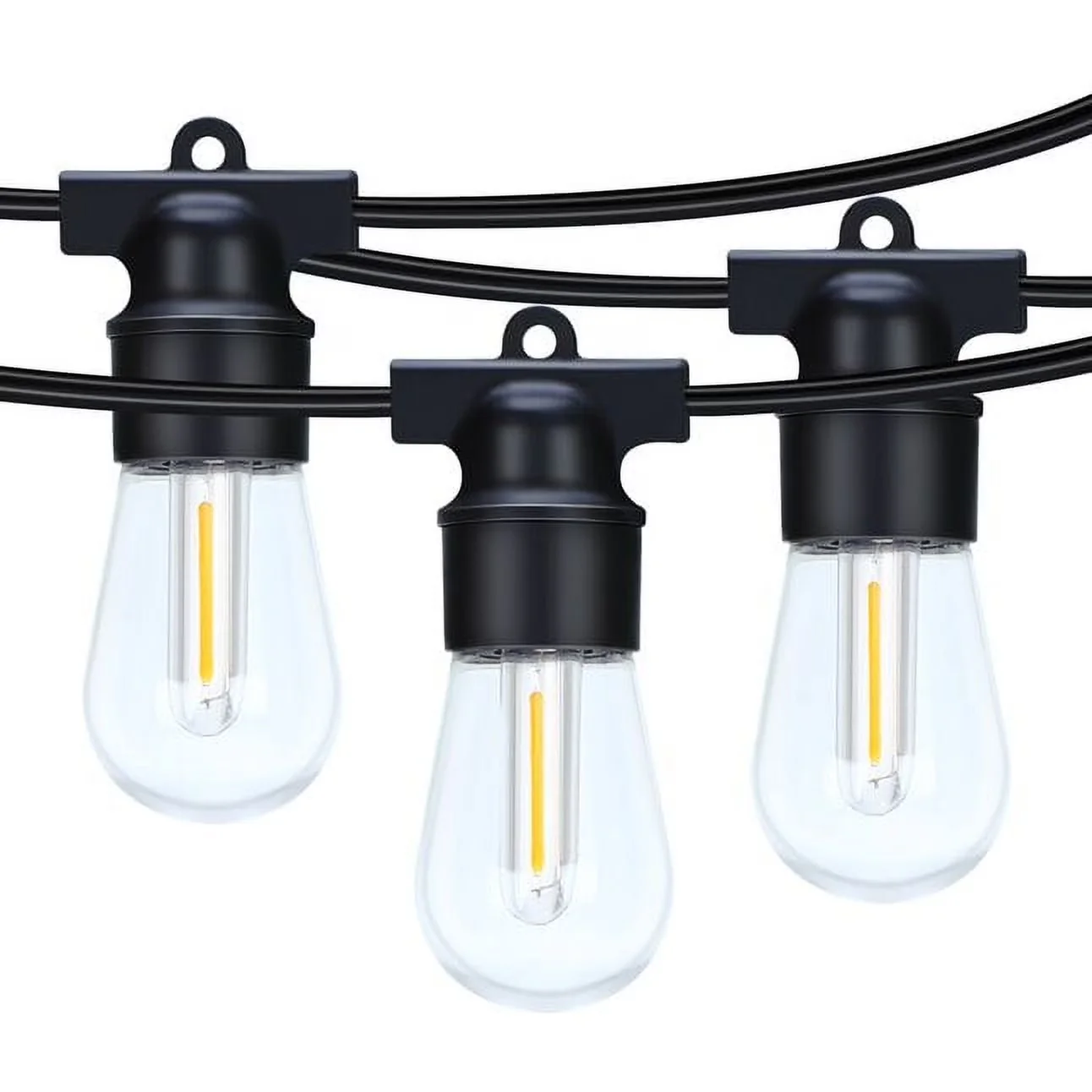 Modern Novelty Light with LED, Waterproof, 48Ft LED Outdoor String - White for Patio, Garden Model 94466C