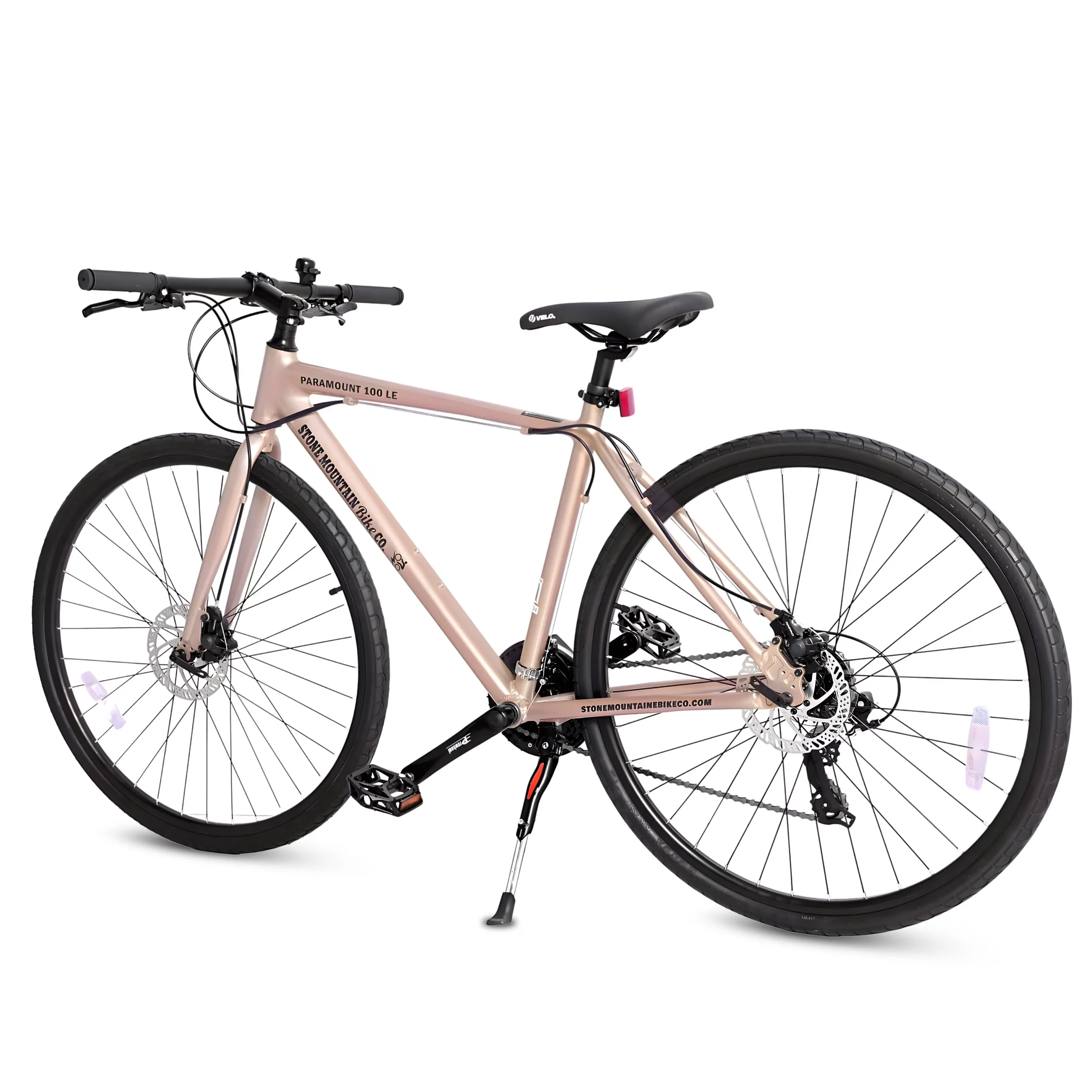 Versatile Mountain Bike with Lightweight, 100 Hybrid Bicycle, Lightweight Aluminum Frame 21- Speed - Beige Model BF3387