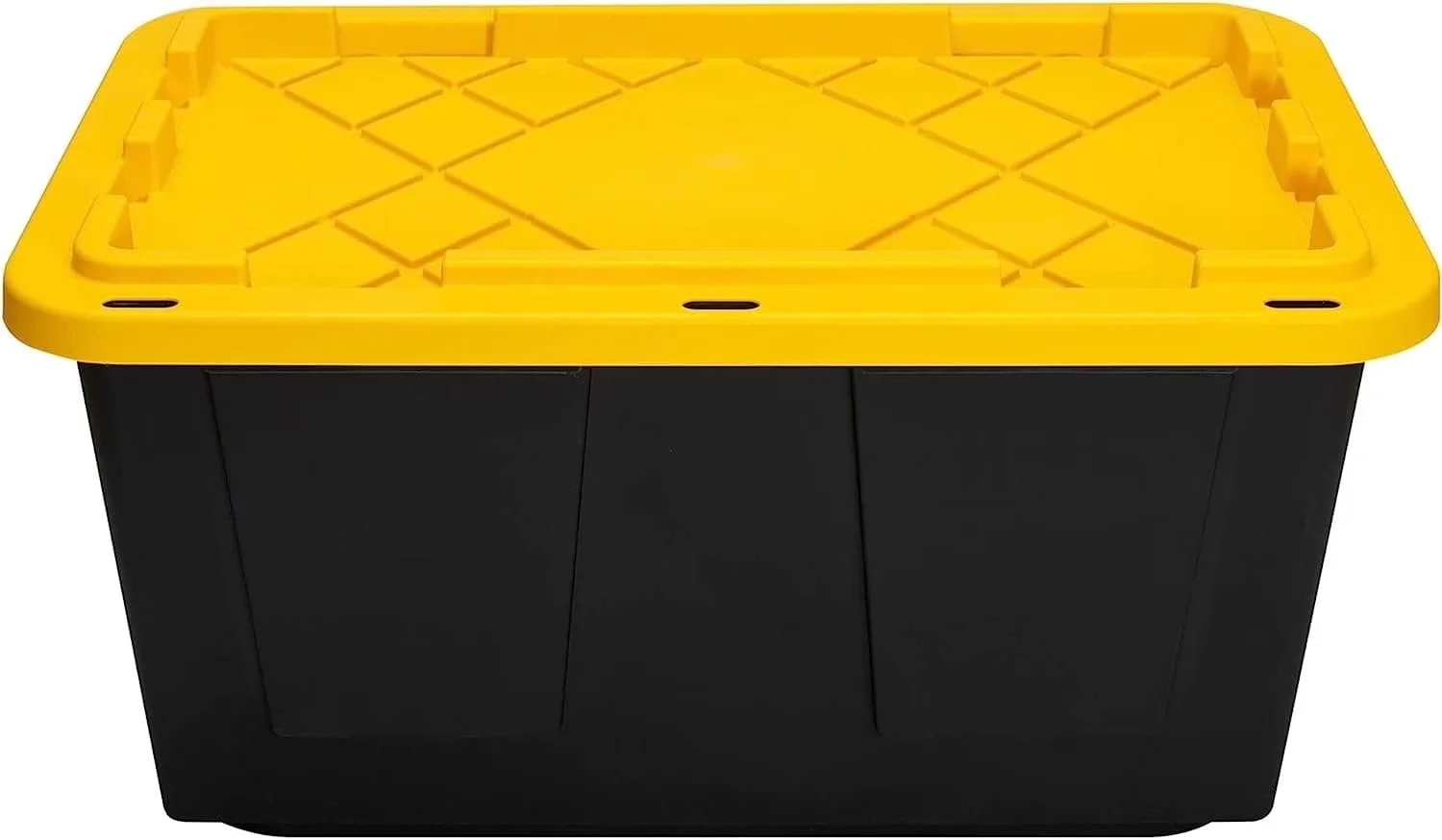 Reliable Garage Storage Supply with Stackable, Lockable - Black Plastic Model 2C36E1