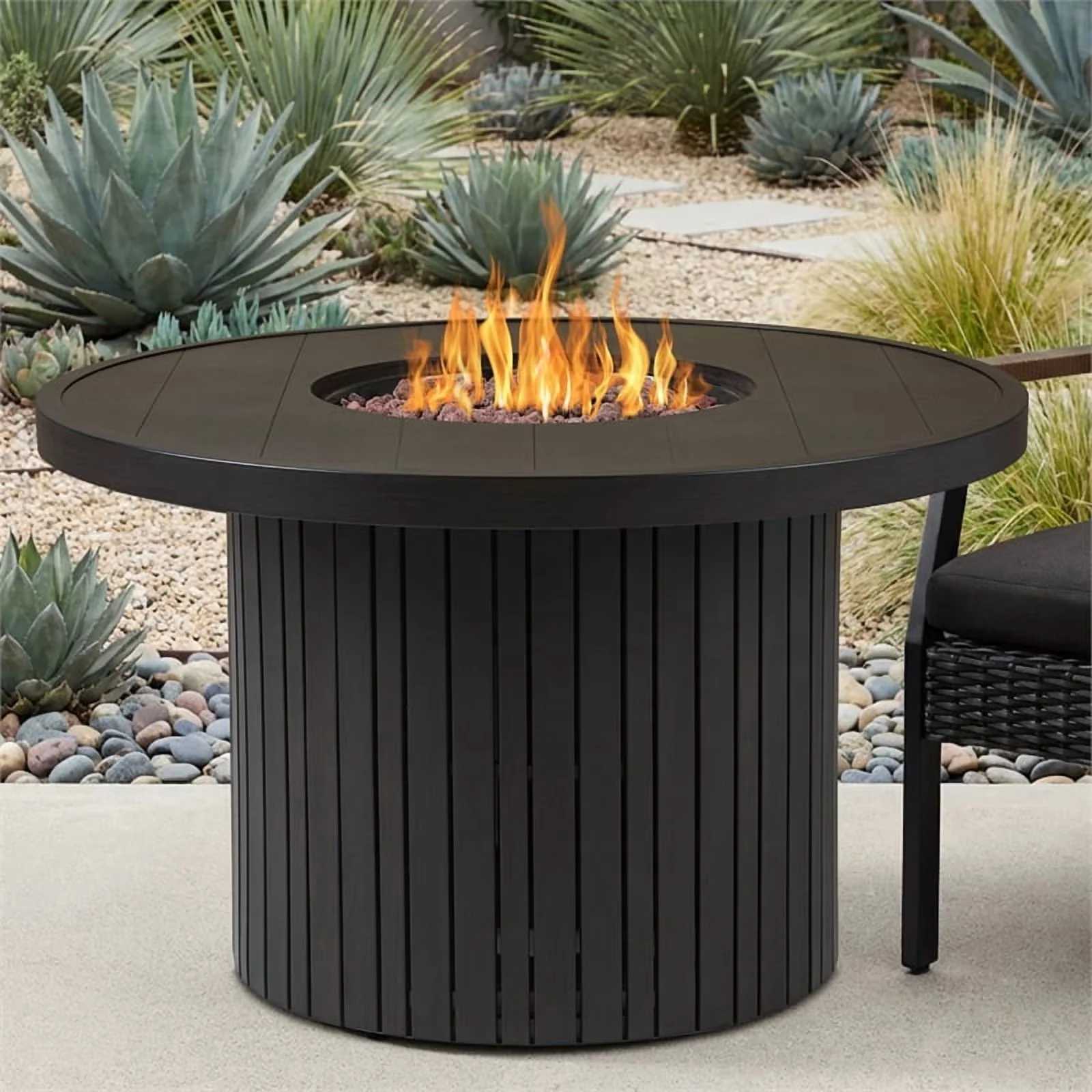 Outdoor Heating Compact with Battery operated, push button ignition, Heat output: 50,000 BTUs - Aluminum Bronze Model B6E9E8