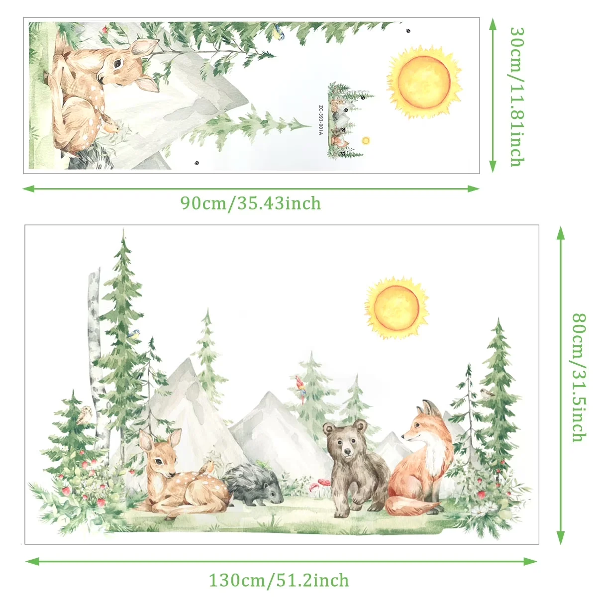 Essential Wallpaper Wall Decals Wall Covering - Pvc 51.2" x 31.5" 2x31 Model 9A5A26