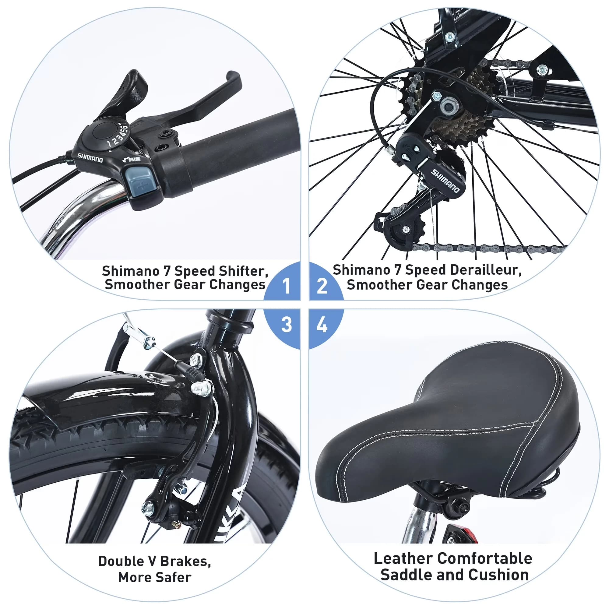 Modern Road Bike with Mountain, All - Terrain Bike, - Blue for Outdoor Model 1EF411