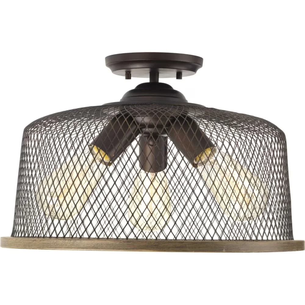 Compact Ceiling Lights Fixture with Incandescent, Dimmable - Steel Gray Model 578C64