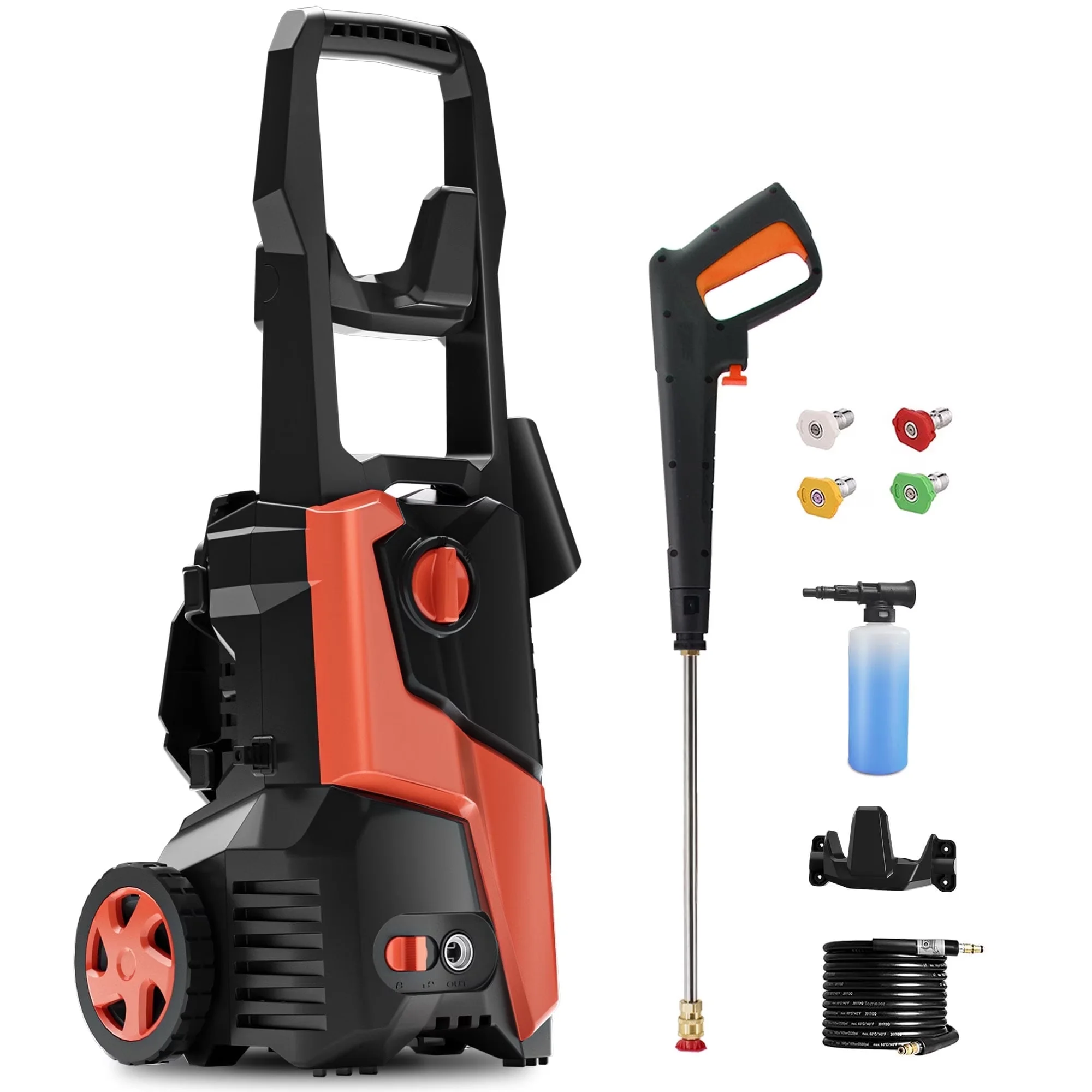 Pressure Washer Premium with Power MAX 2.9GPM, 4 Quick Connect Nozzles & 25FT Hose, Foam Cannon - Model 68483E