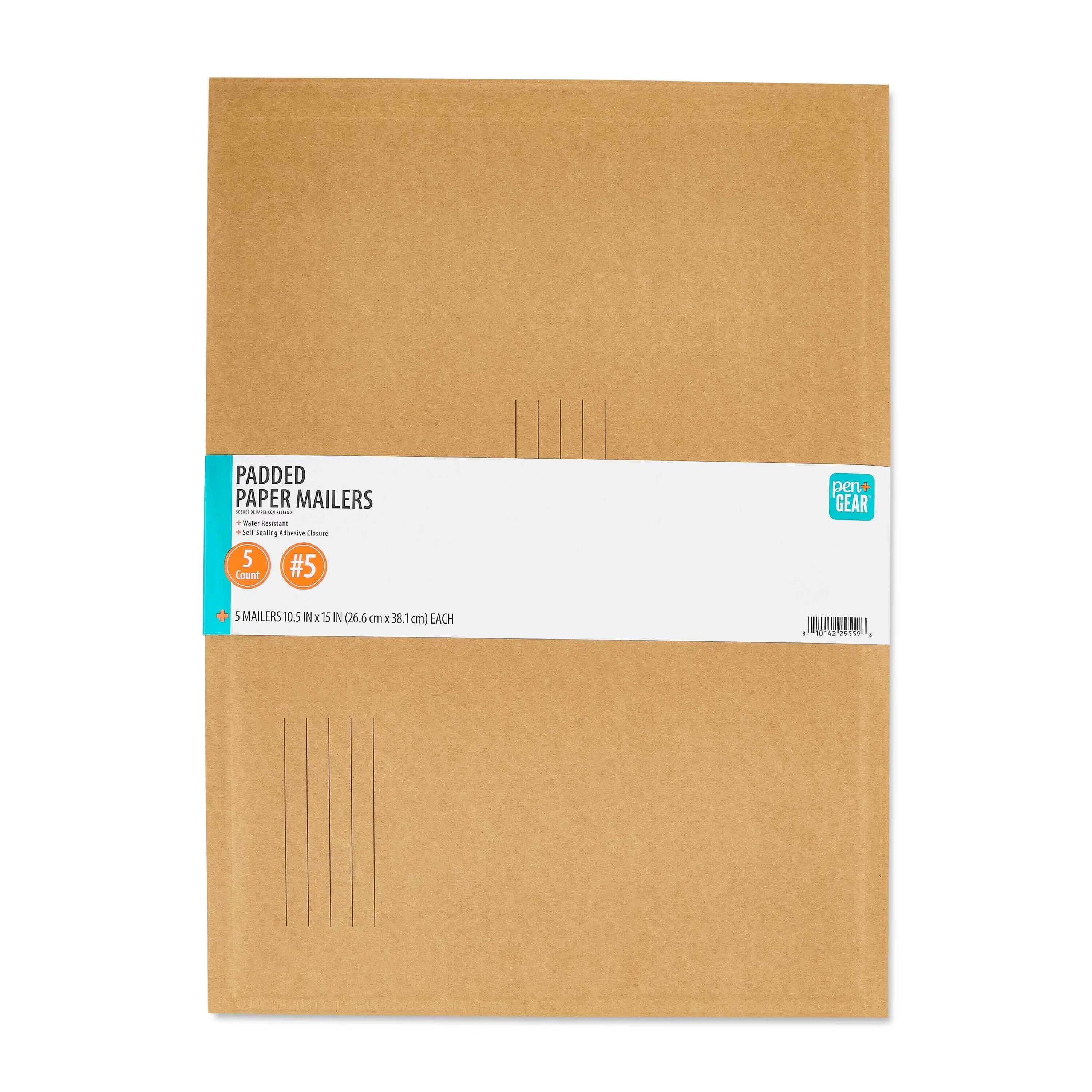 Reliable Moving with Brown color, #5 (10.5 in. x 15 in.), Self-sealing adhesive closure - Paper 10.5" x 15" Model 00CBE7