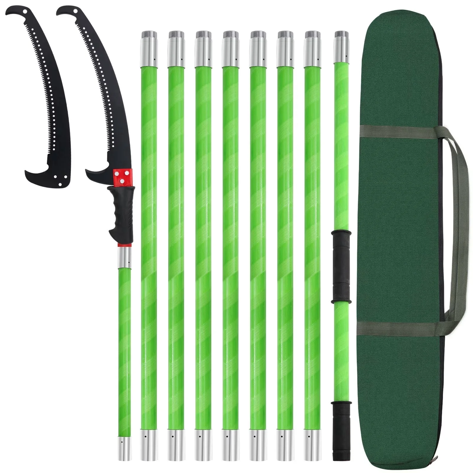 Stylish Pole Saw with Telescoping, Replaceable Cutting Blade - Feet - Satisfaction Guaranteed Model 4C4543