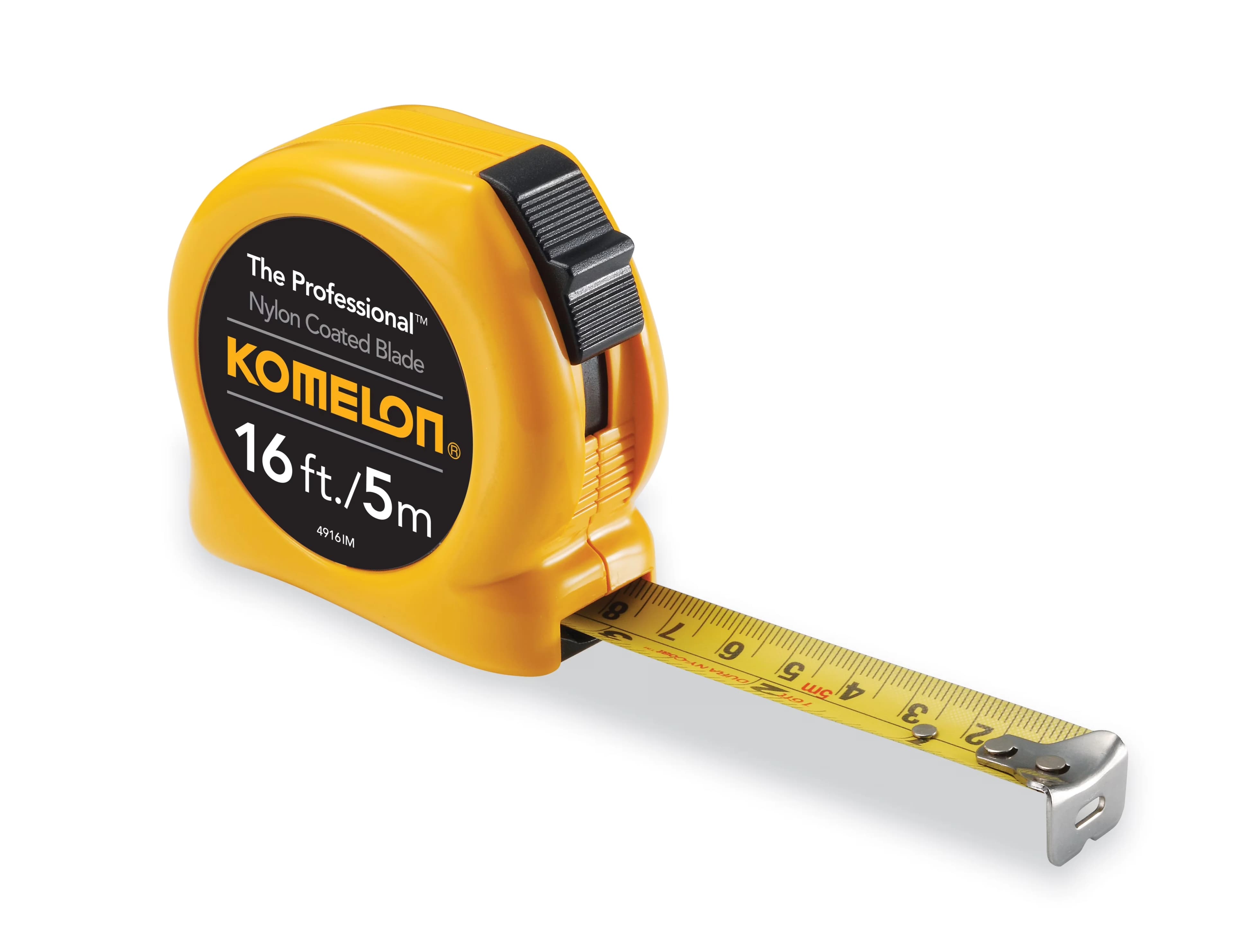 Compact Measuring Layout with Durable, Color Yellow, Ergonomically designed ABS yellow case - Red Model 9296B3