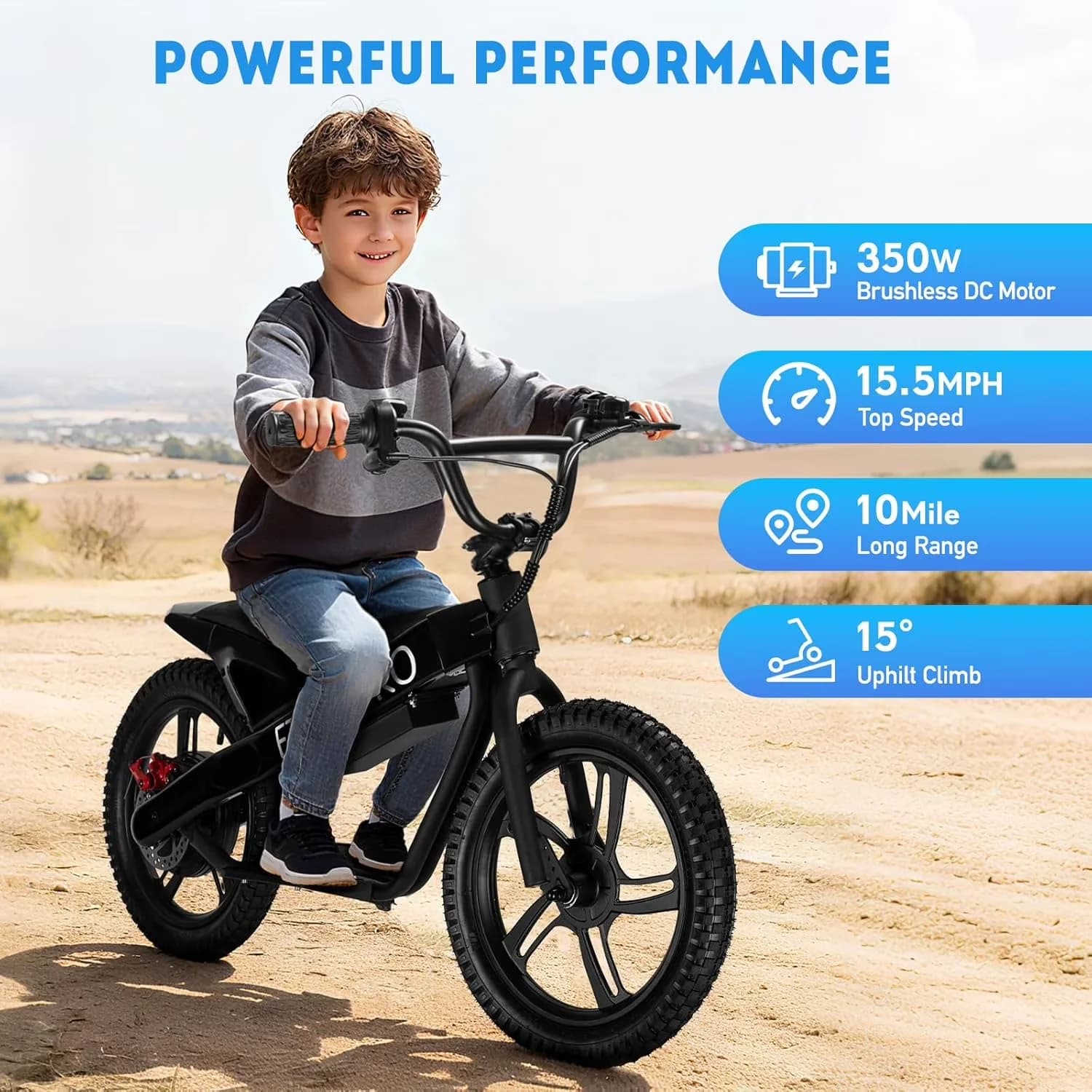 Kids Bike Quality with 350W, 36V, Electric - Professional Series Model 50E154