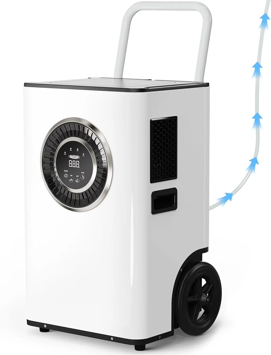 Classic Dehumidifier with Automatic Shut-Off, Adjustable Humidistat, Bucket Full Indicator - White for Large Model 2E66FB