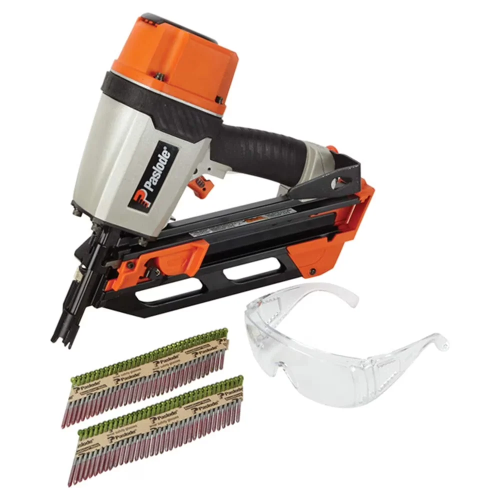 Compact Power Tool with Soft grip handle for comfort., Pneumatic 30 deg. Framing Nailer - Model A3C6EA