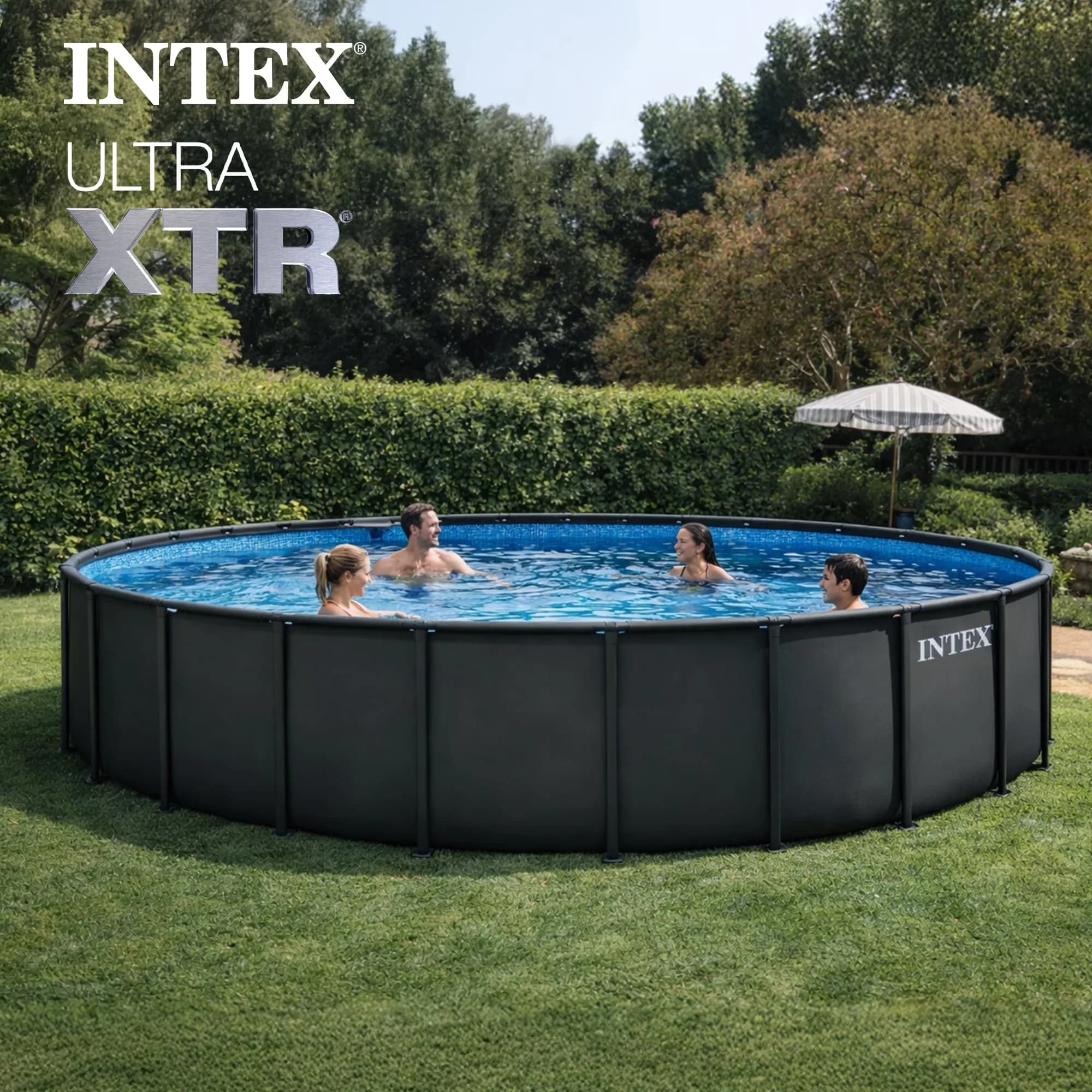 Quality Above Ground Pool with Pump - Ultra - Modern Design Model E85A58