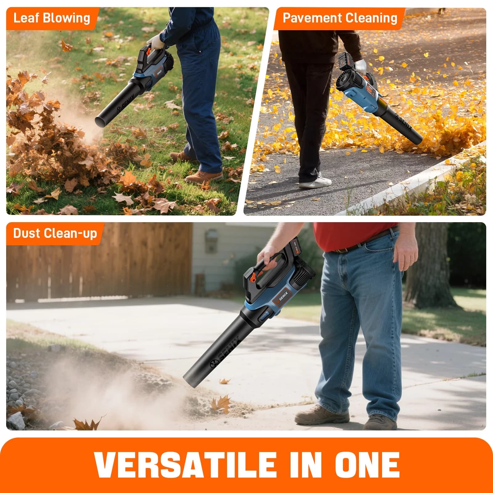Stylish Leaf Blower with Battery, Up to 350 CFM and 80 MPH, 20 Volt Max* Cordless - Model 050895