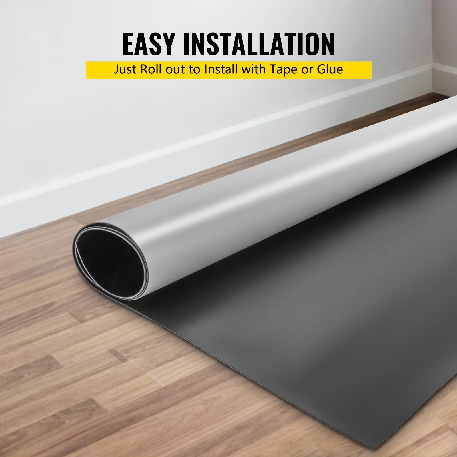 Reliable Grey Vinyl Flooring Vinyl Plank Flooring with Portable - Black Stainless Steel, Pvc, Vinyl Model 341912