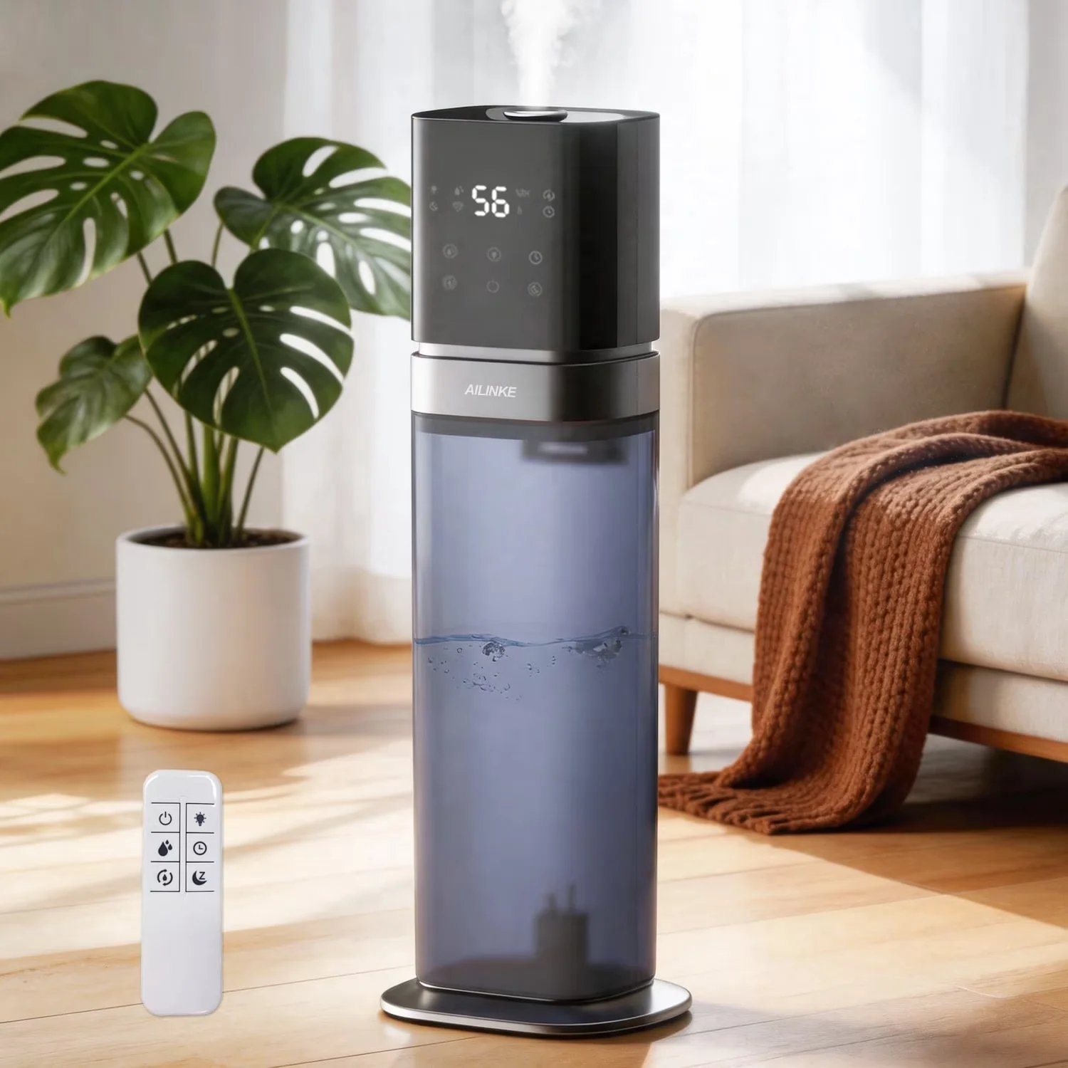 Innovative Humidifier with Adjustable Humidistat, Automatic Shut-Off - Blue for Bedroom Model 5AEEC6