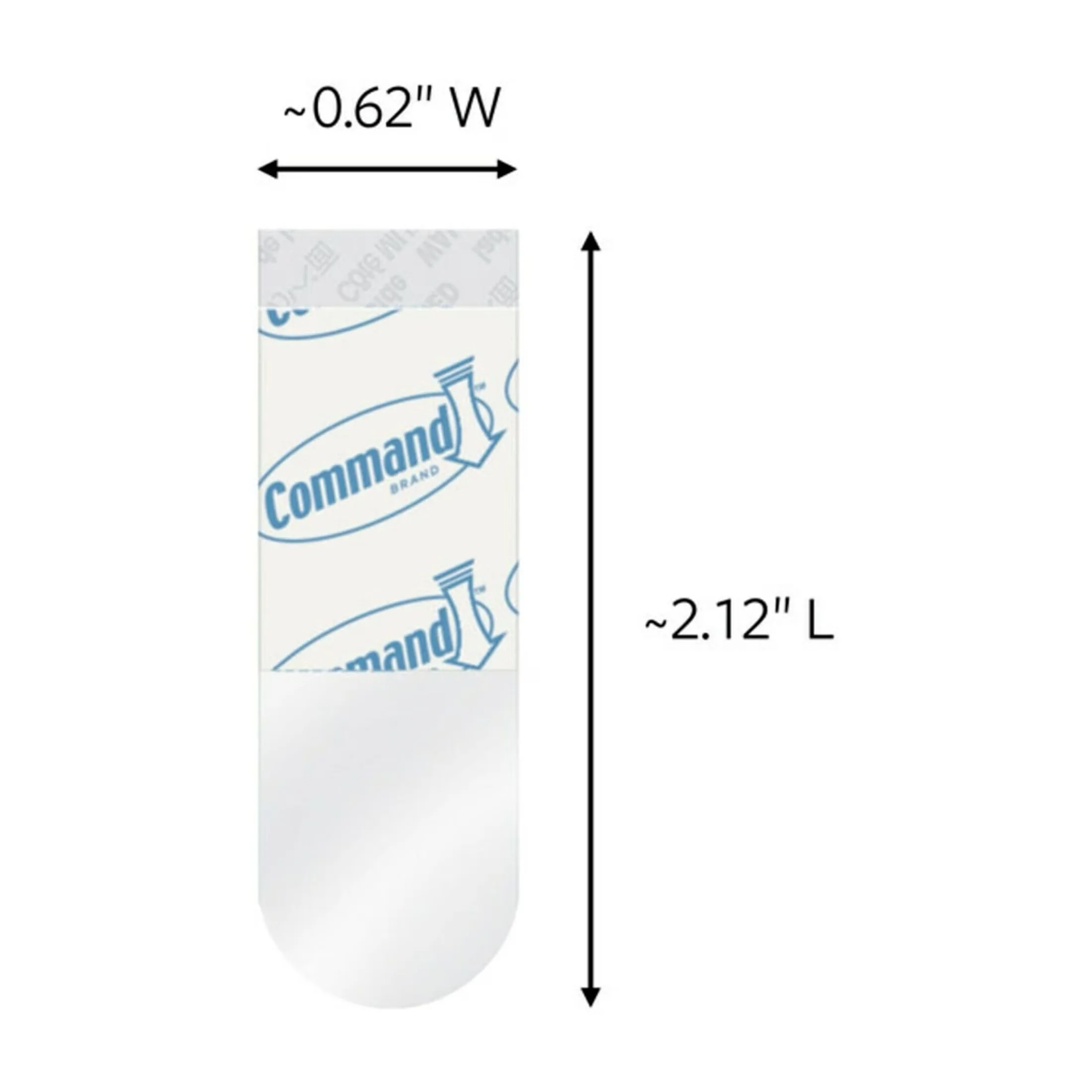 Professional Damage-Free Hanging with Reusable, Clear, Refill Strips - Foam Blue Model 2E2DE5
