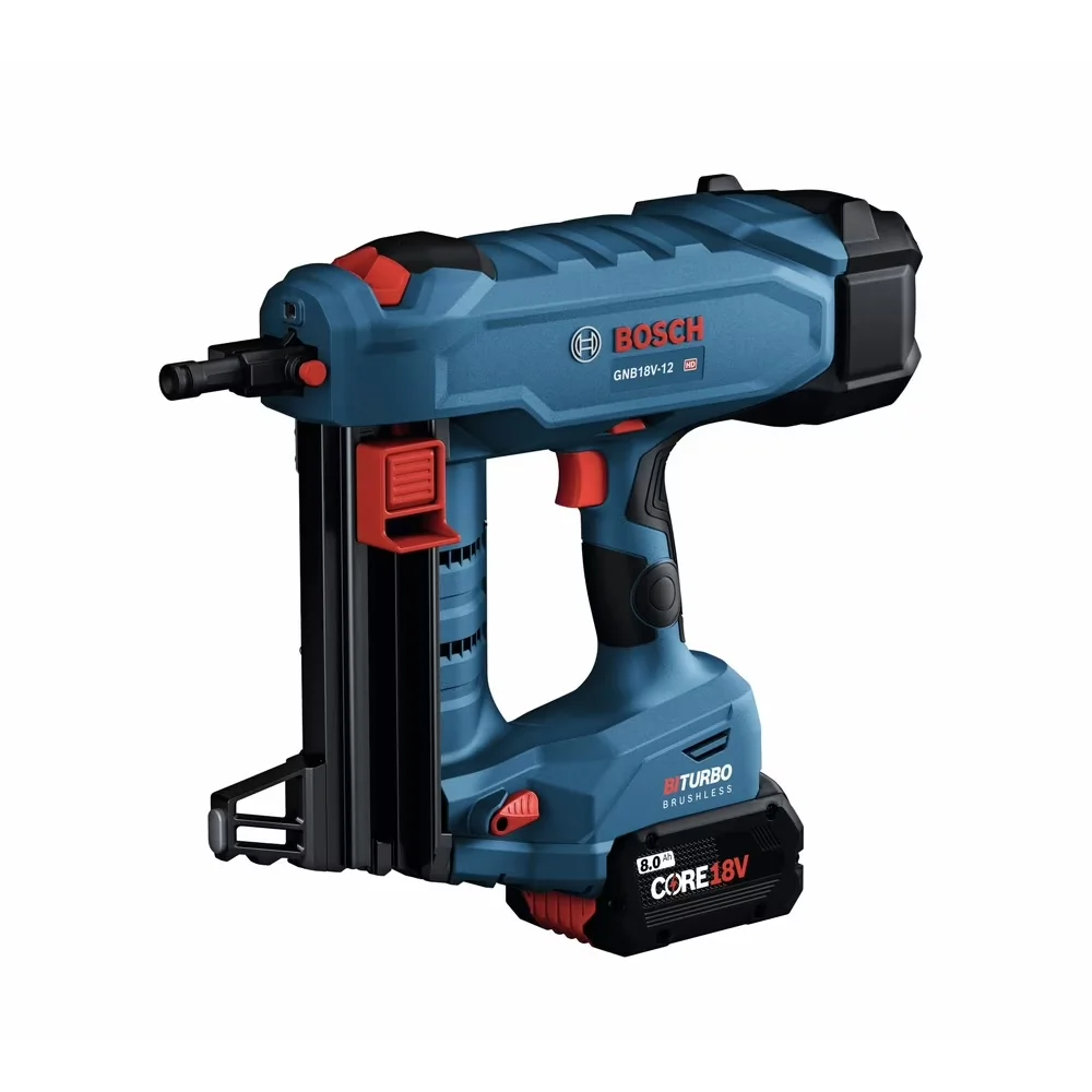 Factory Reconditioned Professional with 18V, Collated Concrete Nails Into Concrete, Fast Operation - Model E4B6AD