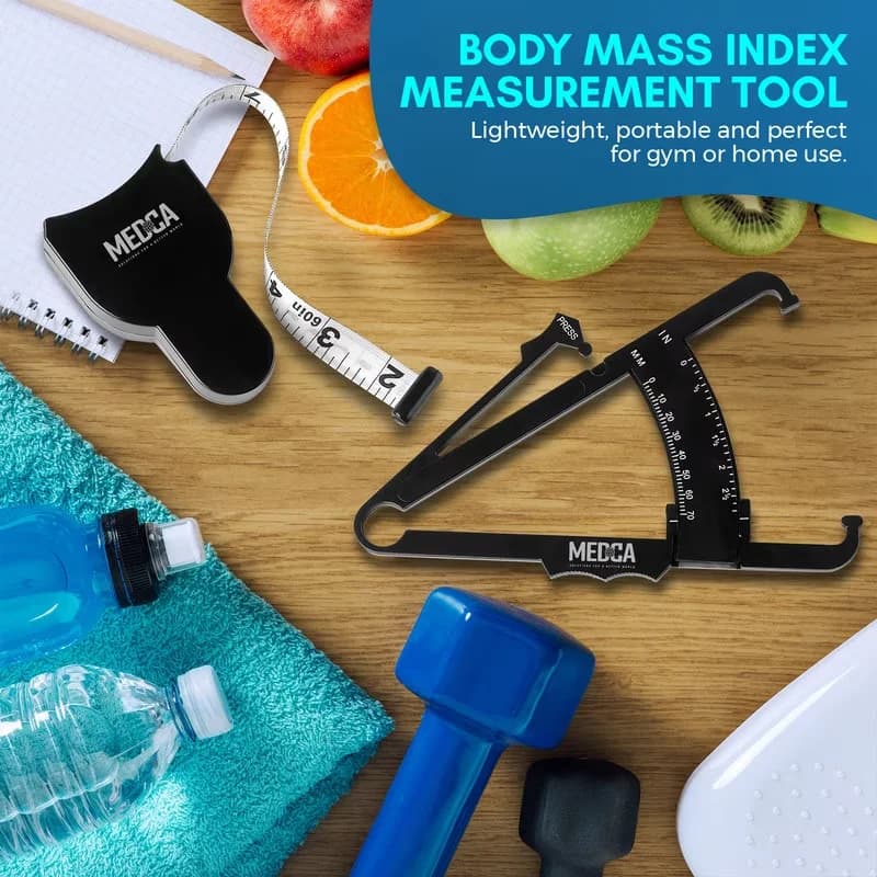 Measuring Layout Modern with Durable, Multicolor, Body Fat Caliper Tape - Black Plastic Model DE9D49