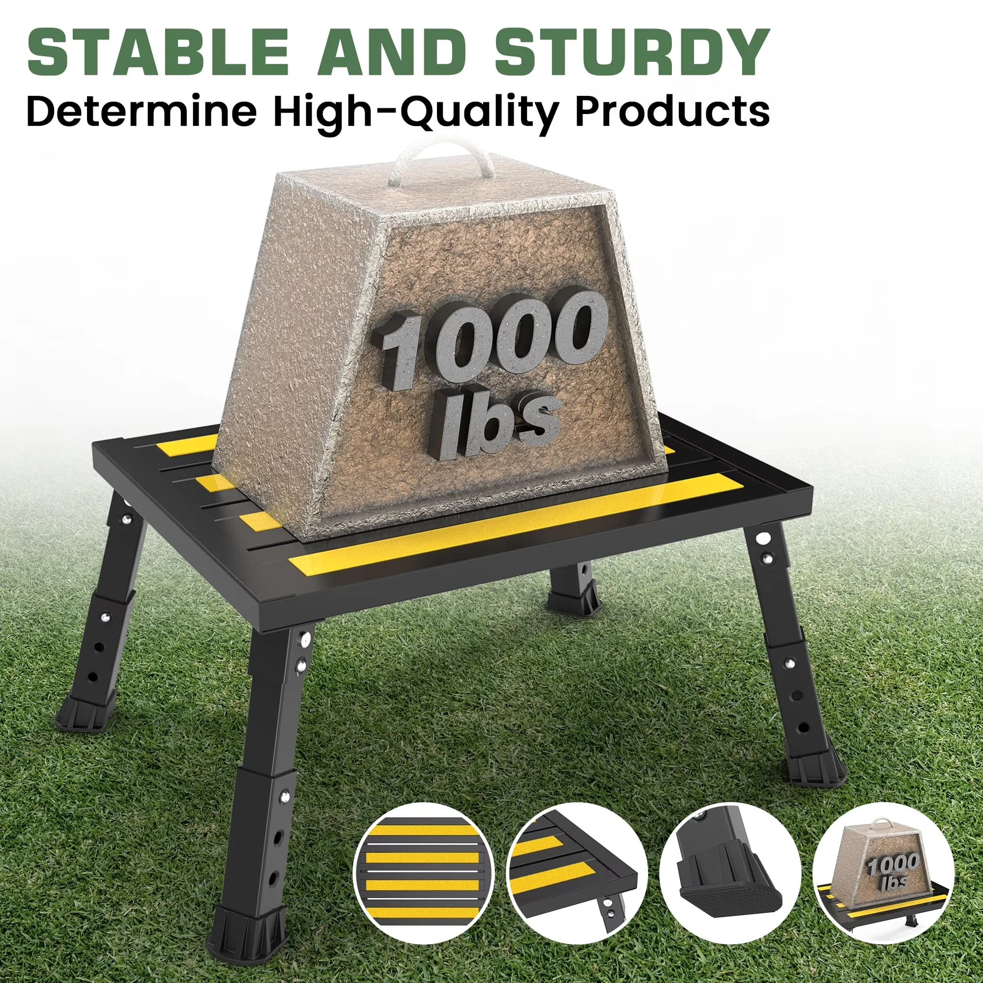 Ladders And Step Stool Modern with Adjustable Height, Anti-Slip, Foldable - Aluminum Model 5E8D19