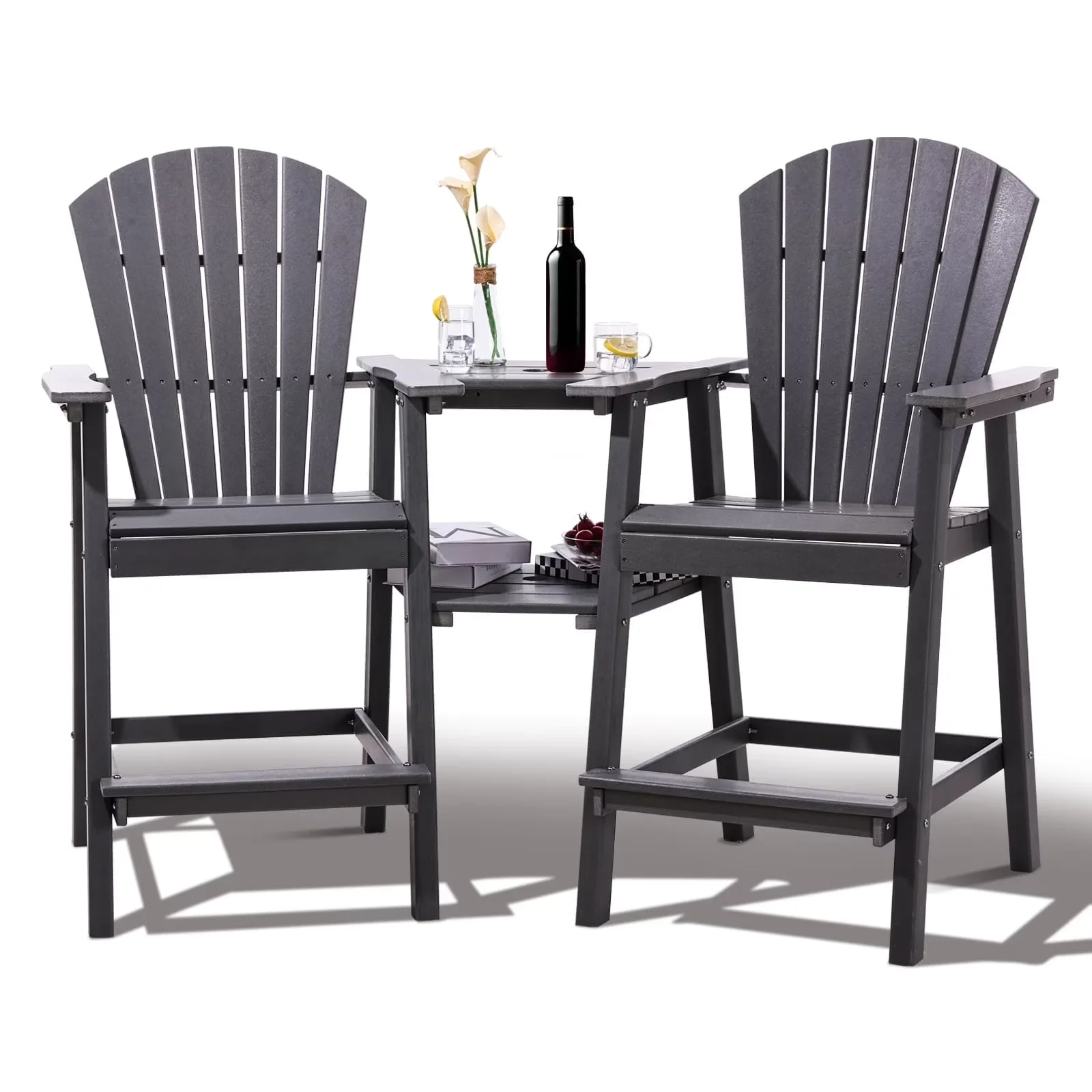Patio Chair Efficient with Waterproof, Weather-Resistant - Gray for Outdoor Model F9BC31