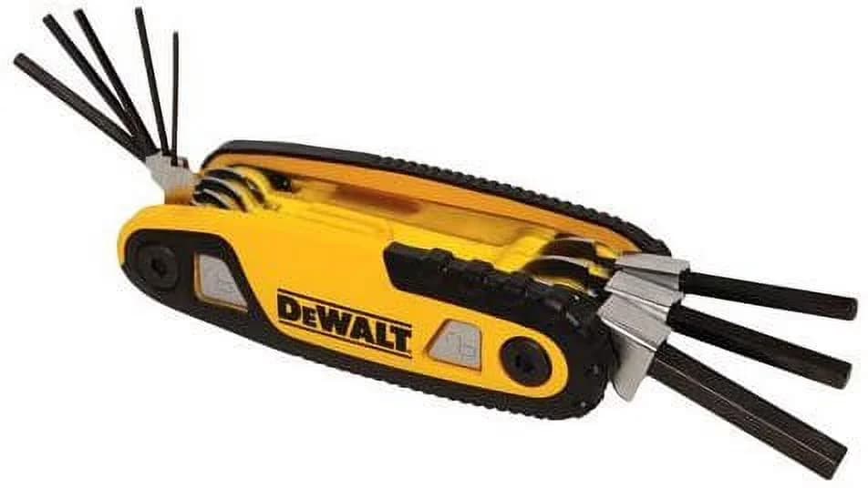 Hand Tool Efficient with Folding, Folding Hex Key, Folding Locking Hex Key Set SAE - Multicolor Wrench Model 3D667A