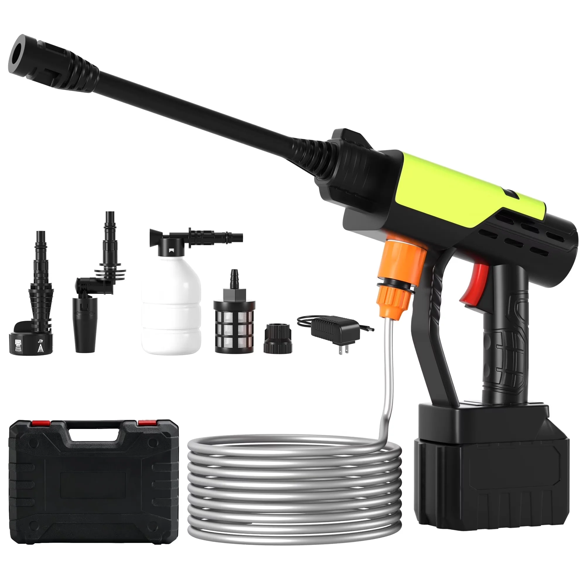 Pressure Washer Durable with Battery, Adjustable Wand, Type: Cordless handheld pressure washer - Model 9D4EBA