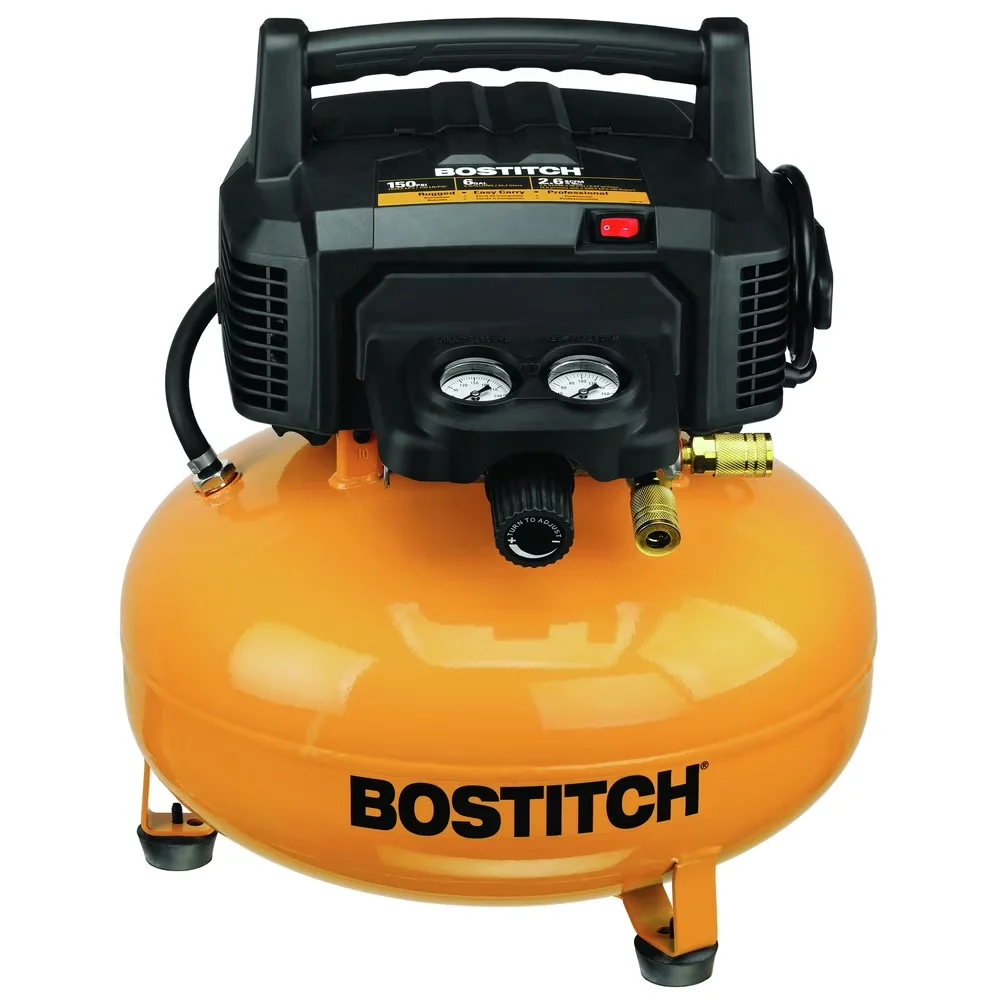 Efficient Pro Tool with Portable, 6-Gallon Pancake Compressor - Multicolor Multi Model A957B5