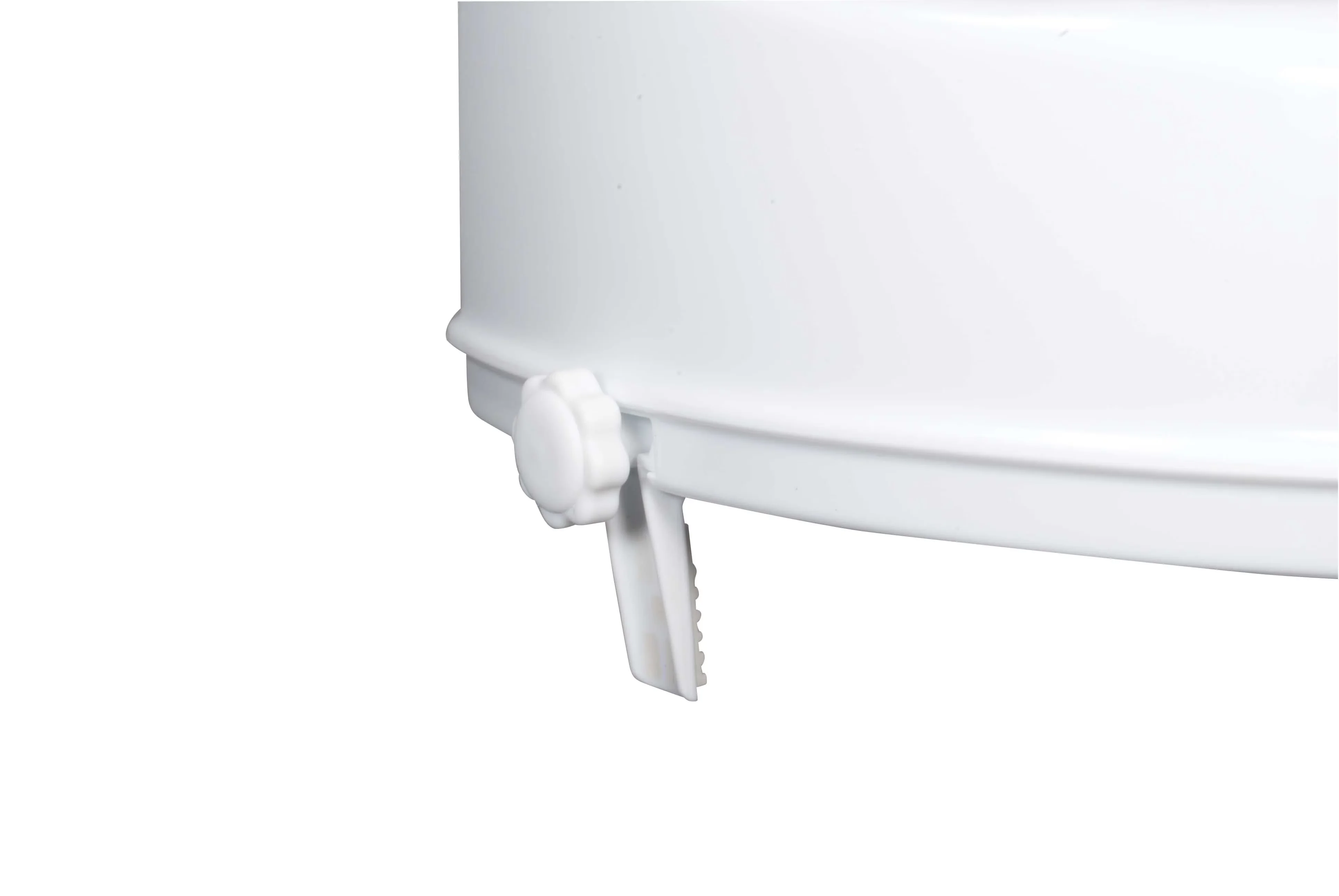Professional Toilet Seats And Lid with Lockable, No tools required for installation - Plastic White Model 614F2F