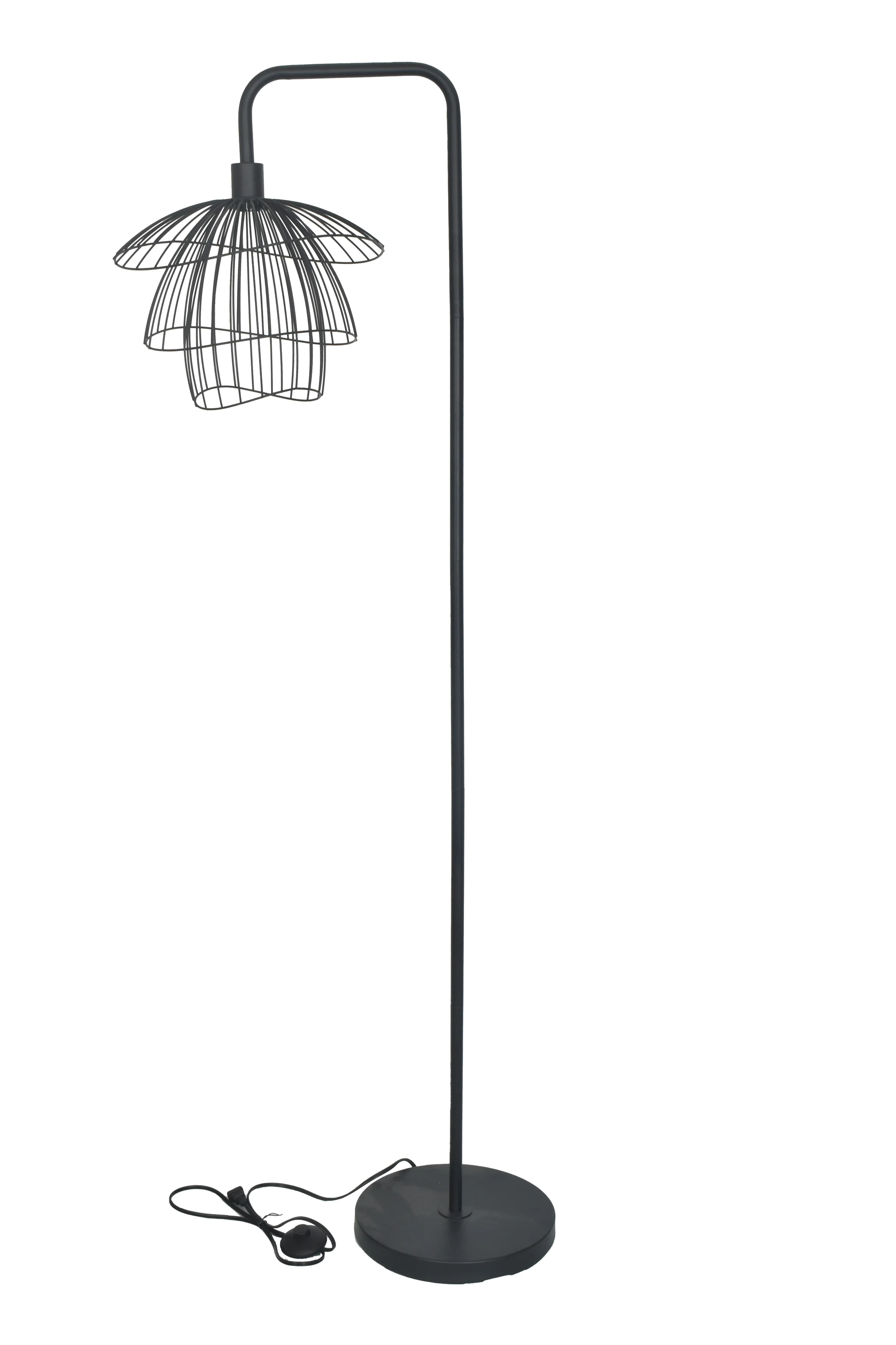 Premium Floor Lamp with LED, Standard Lamps, Modern - 100% Metal Black Model 231245