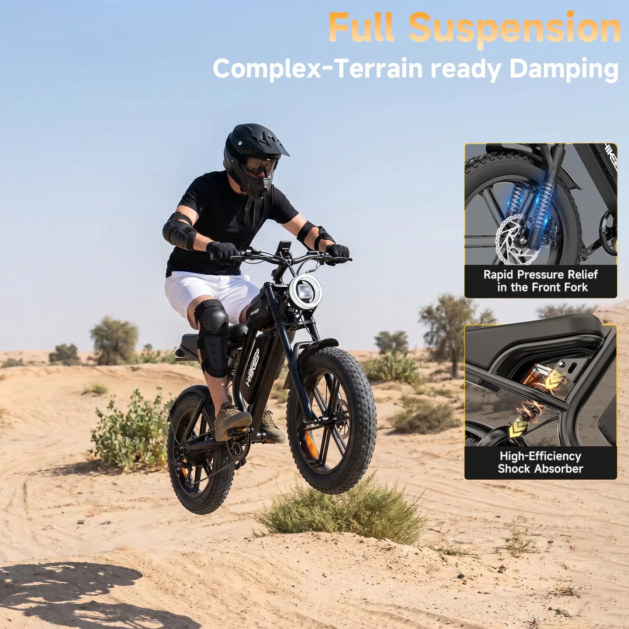 Modern Electric Bike with 1500W, 48V, Adjustable Speed - Black 32MPH for Everyday Use Model 8BA8D6