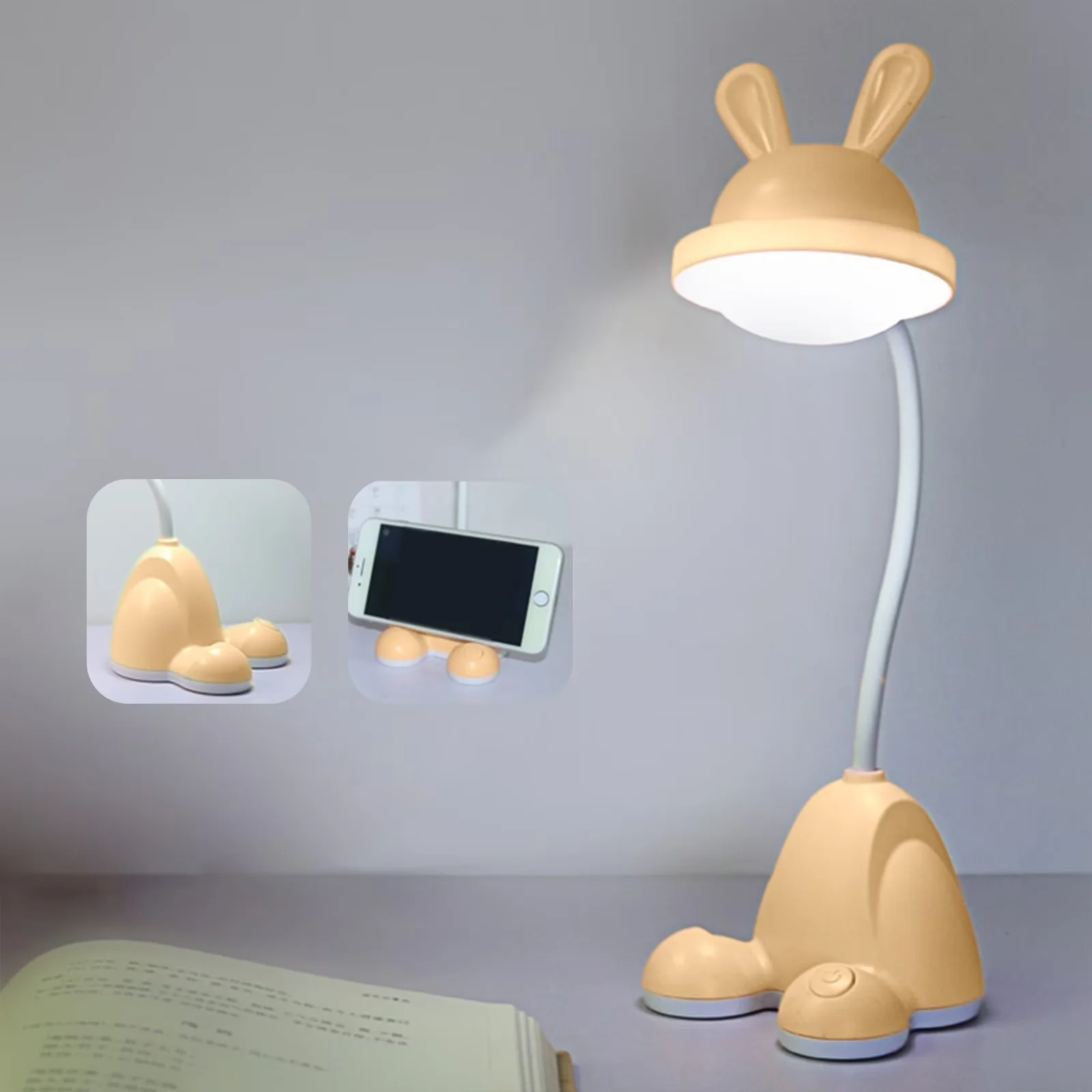 Versatile Desk Lamp with Battery, LED, Adjustable Head - Multicolor Lights For Room,Lightsaber Wall Mount,Lightning Cable,Lights For... Model ED2FB7