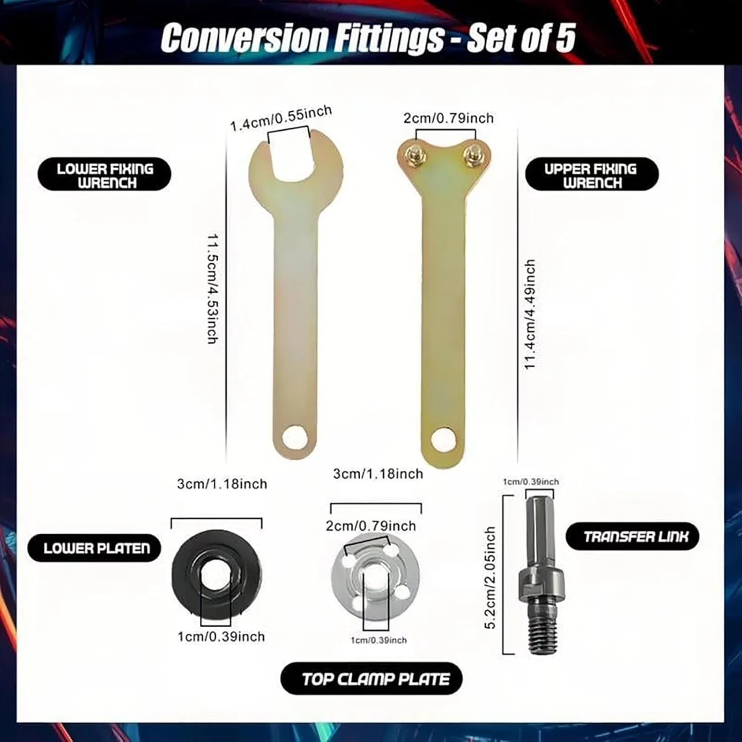 Drills Driver Quality with Drill to Angle Grinder Adapter Kit - 2pcs - Industrial Grade Model A8FEC3
