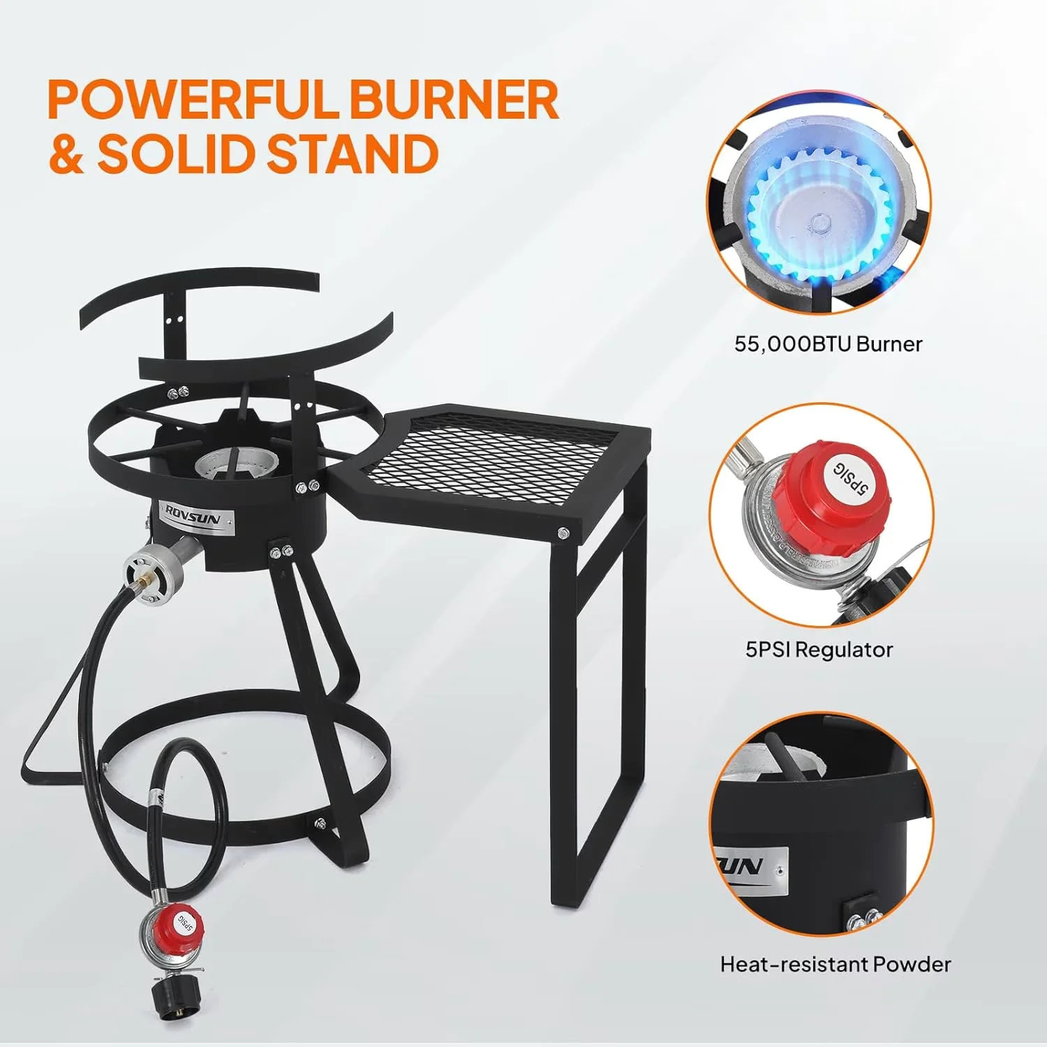 Outdoor Fryer Essential with 55000 BTU, Propane Stove, 30QT Turkey & 10QT Fish Kit - Steel Silver Model 51899A