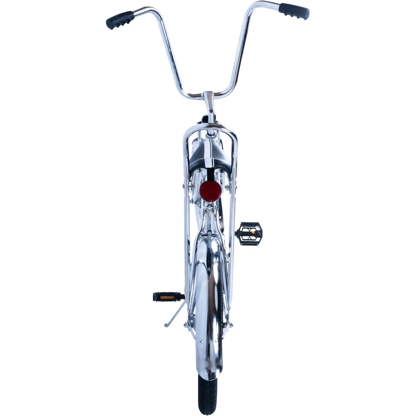 Cruiser Bike Compact with Adjustable Seat Height, Lightweight - Silver Model 65E6B1