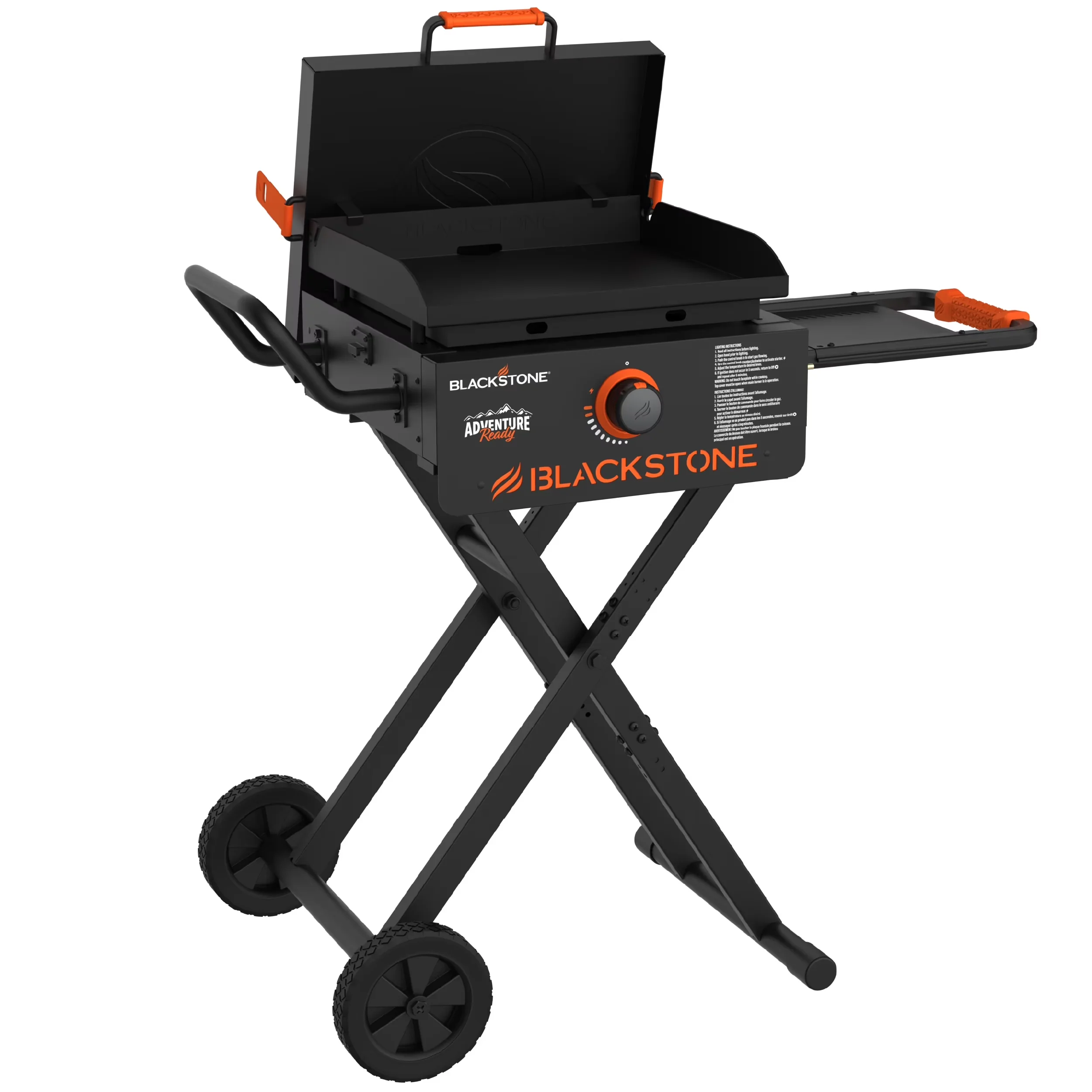Durable Flat Top Grill with Portable, Flexfold® Legs, Adventure Ready 17” Propane Griddle - Steel Model B5A300