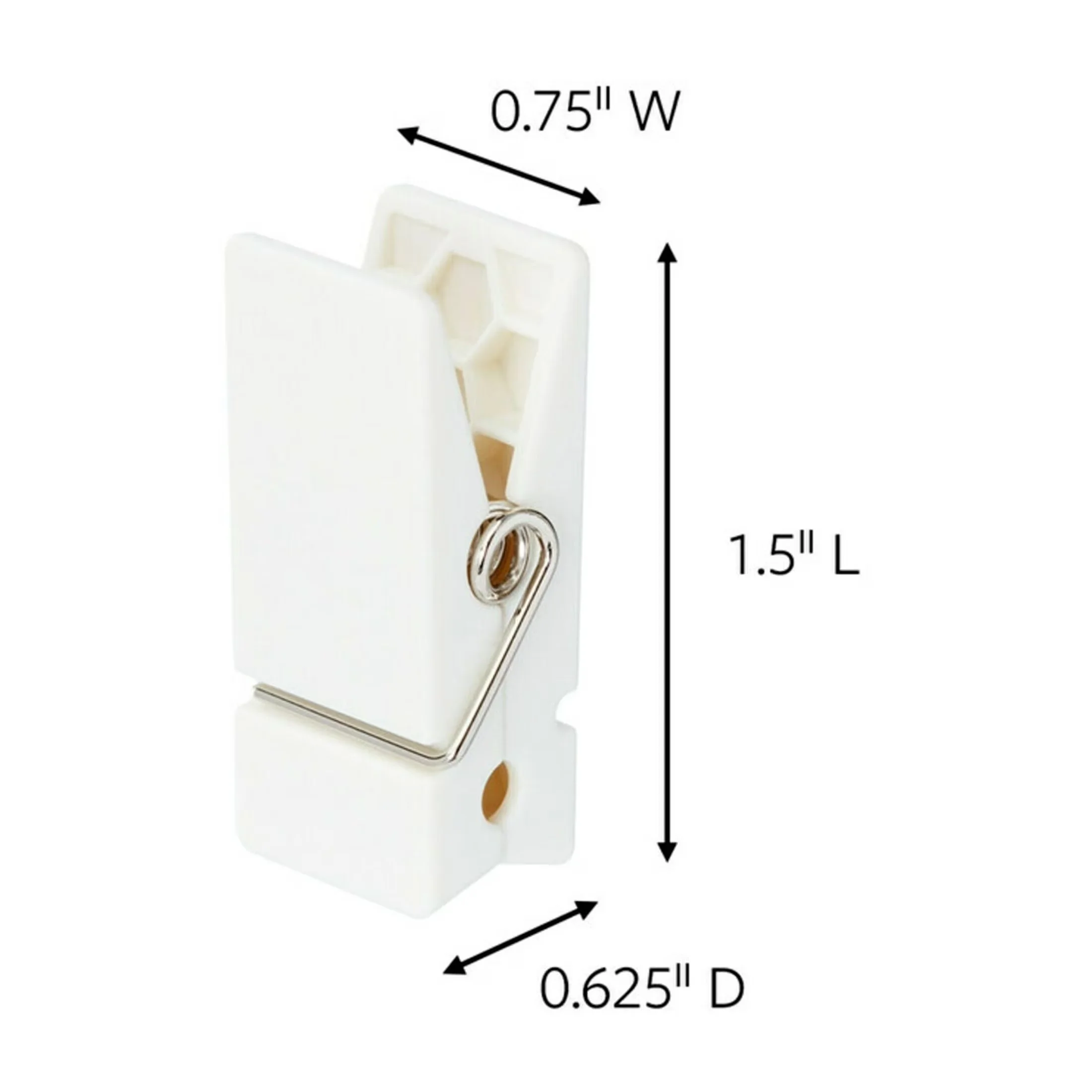 Damage-Free Hanging Classic with Wall-Mountable, Spring Clips, 8 Clips - Plastic S Model D2367E