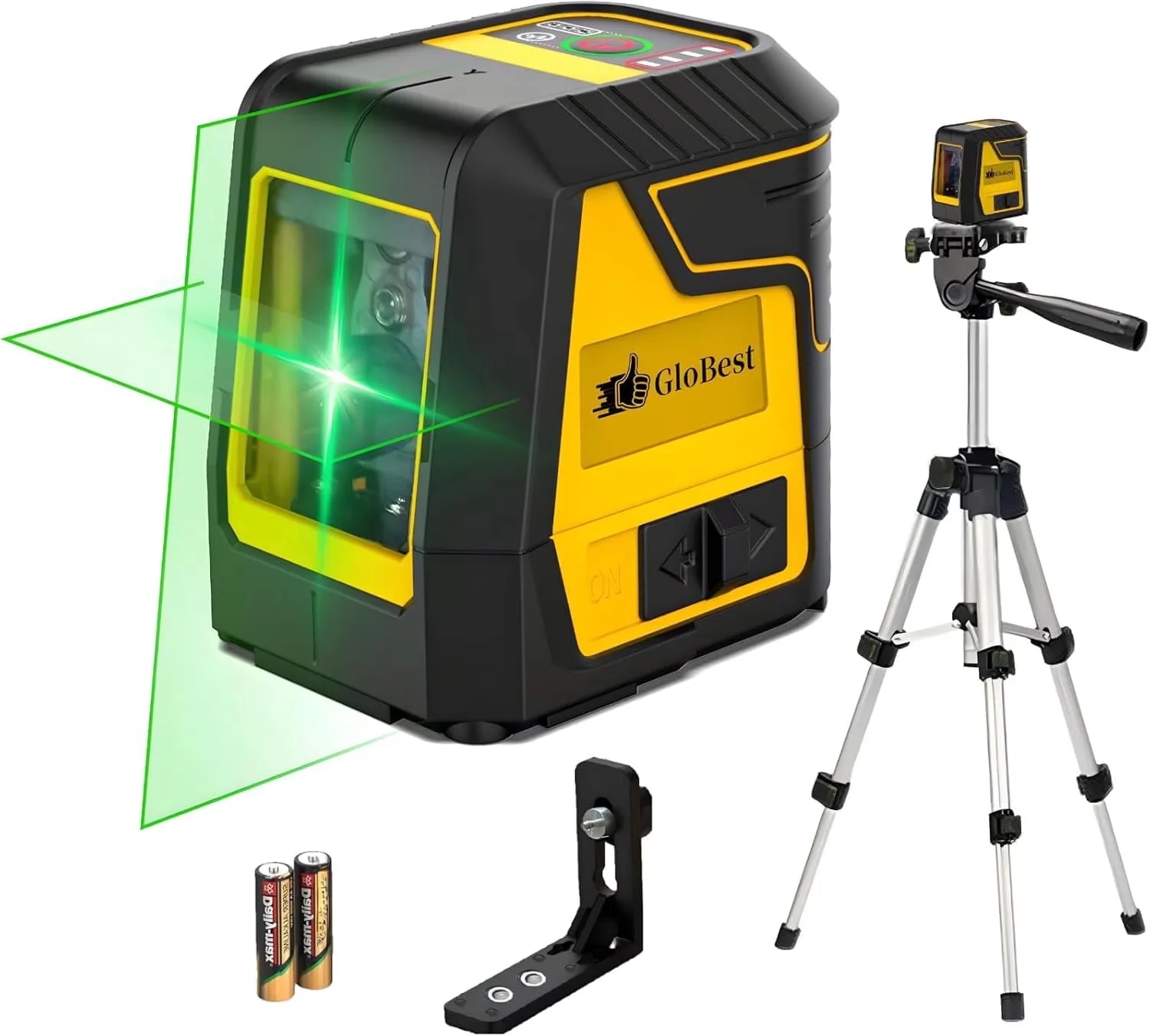 Premium Measuring Layout with Battery, Lightweight - Yellow Plastic, Aluminum, Rubber Model 726EB9