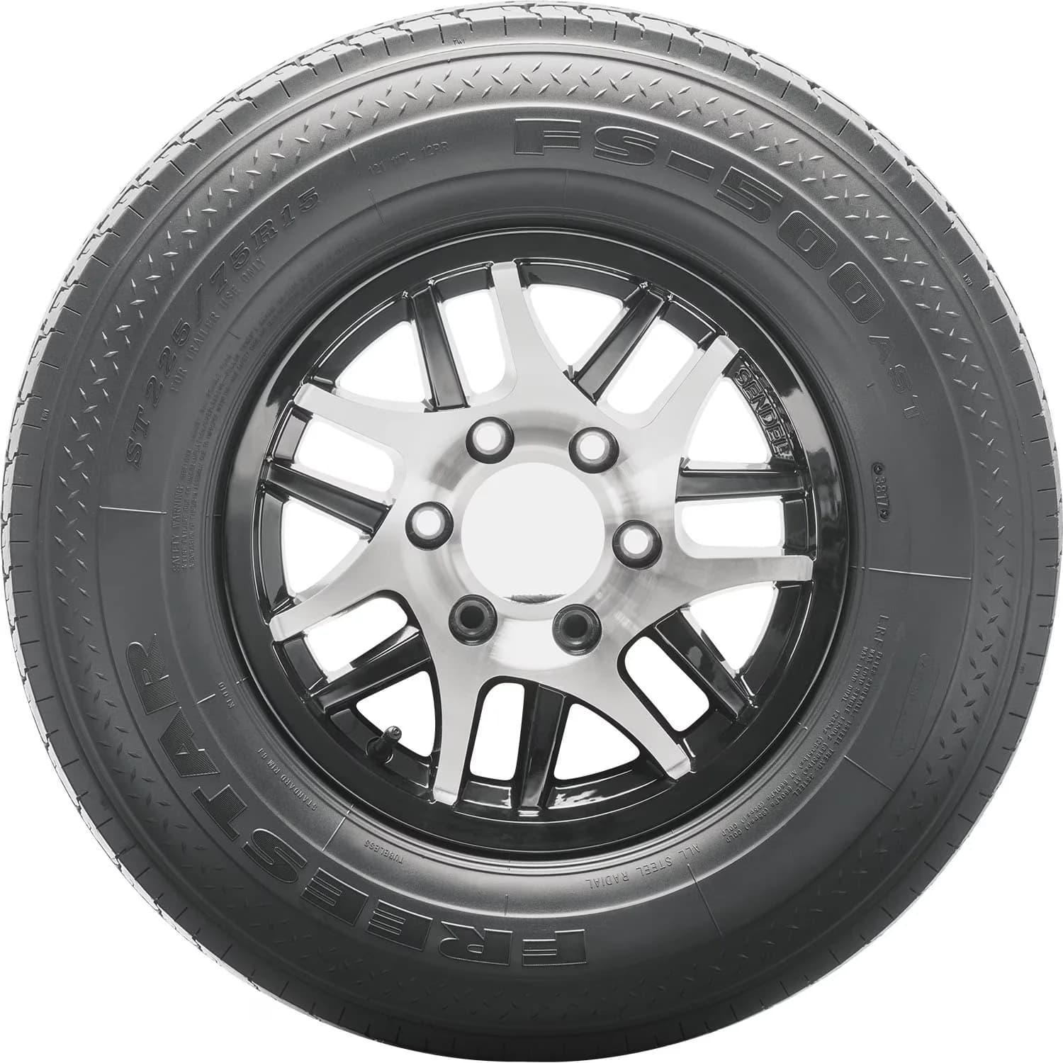 Efficient Trailer Tire with Fits Multiple Makes And Models, Designed for use on trailers - Model EB1F44