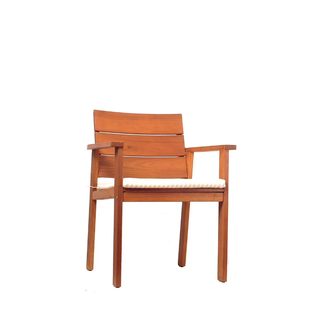 Compact Patio Dining Set with Weatherproof, Nelson Eucalyptus 5 piece Round - Brown Eucalyptus, Wood Model 0FB3EA