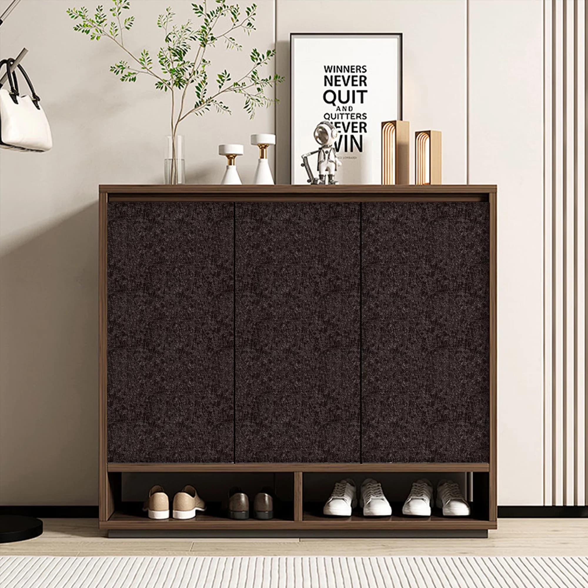 Premium Wallpaper with Removable, Durable, Waterproof - Pvc Brown for Multiple Applications Model 0E0180