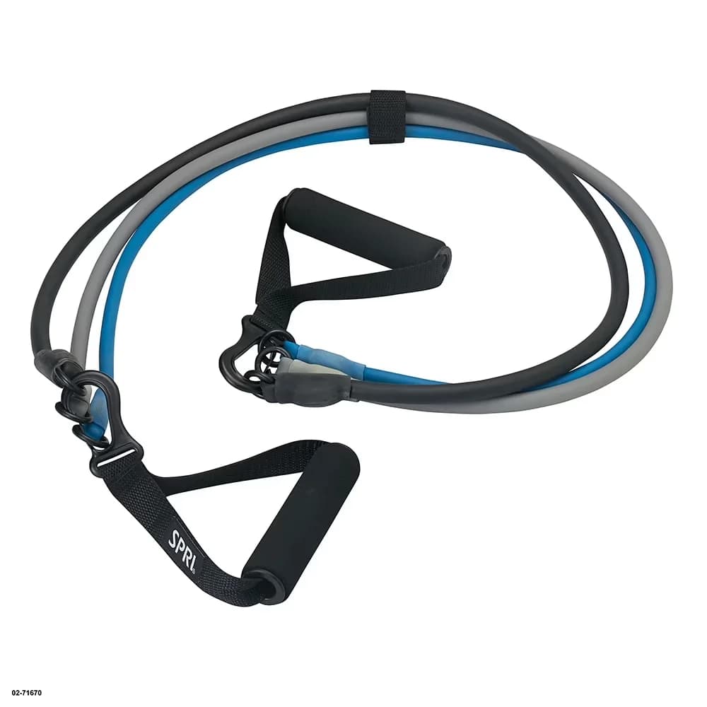 Home Gym Compact with Made from TPR, PVC and Polyester, Exercise Band Kit - Rubber Multicolor Model 21C4DB