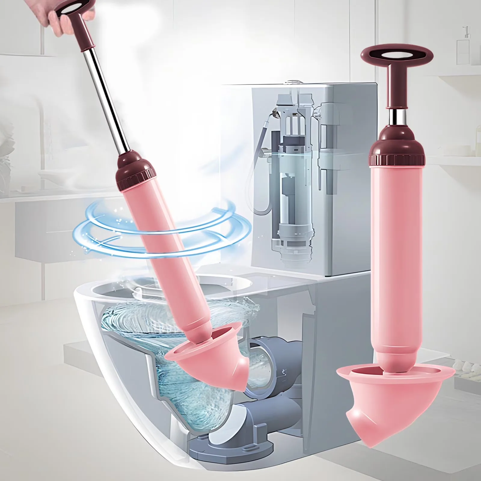 Sleek Plumbing - Pink 17.72×6.3×2.56 1 Pack - Built to Last Model C004F6