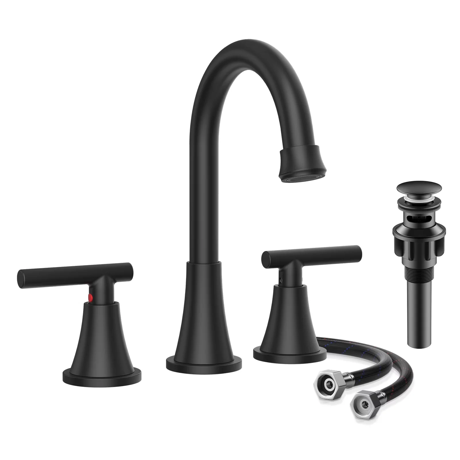 Plumbing Essential with Easy To Install, Water Saver - Sus304 Stainless Steel Black Model D3BA26
