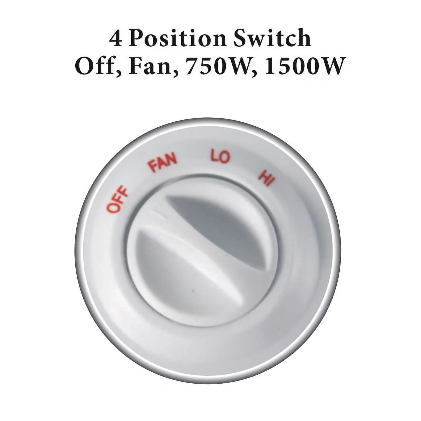 Modern Portable And Electric Space Heater with Oscillating, Thermostat - White Model 3310CF
