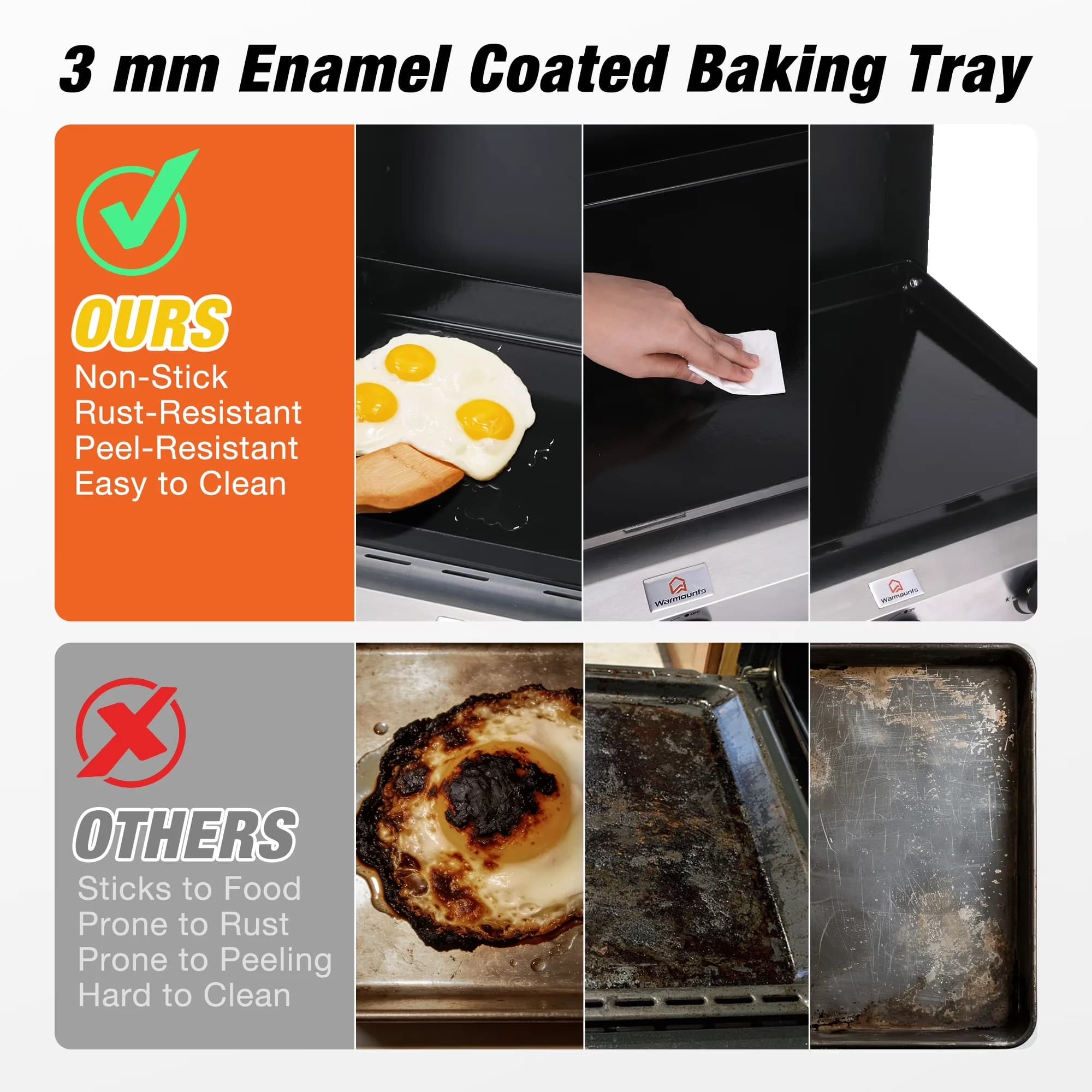 Versatile Flat Top Grill with 21000 BTU, Grease Pan, Lid - Stainless Steel Model 392A85