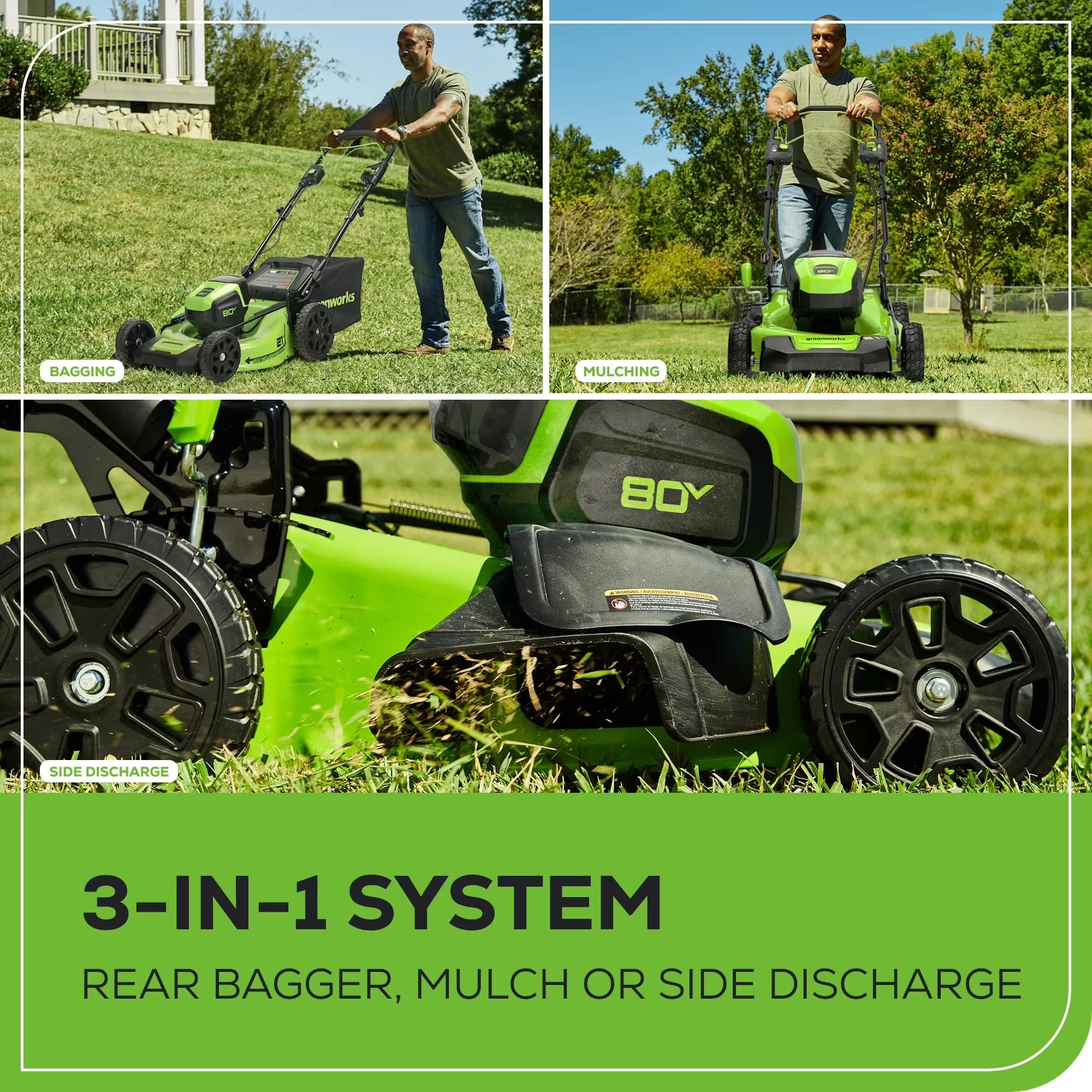Durable Push Mower with Battery, 80V, Brushless Motor - Professional Series Model 14AA52