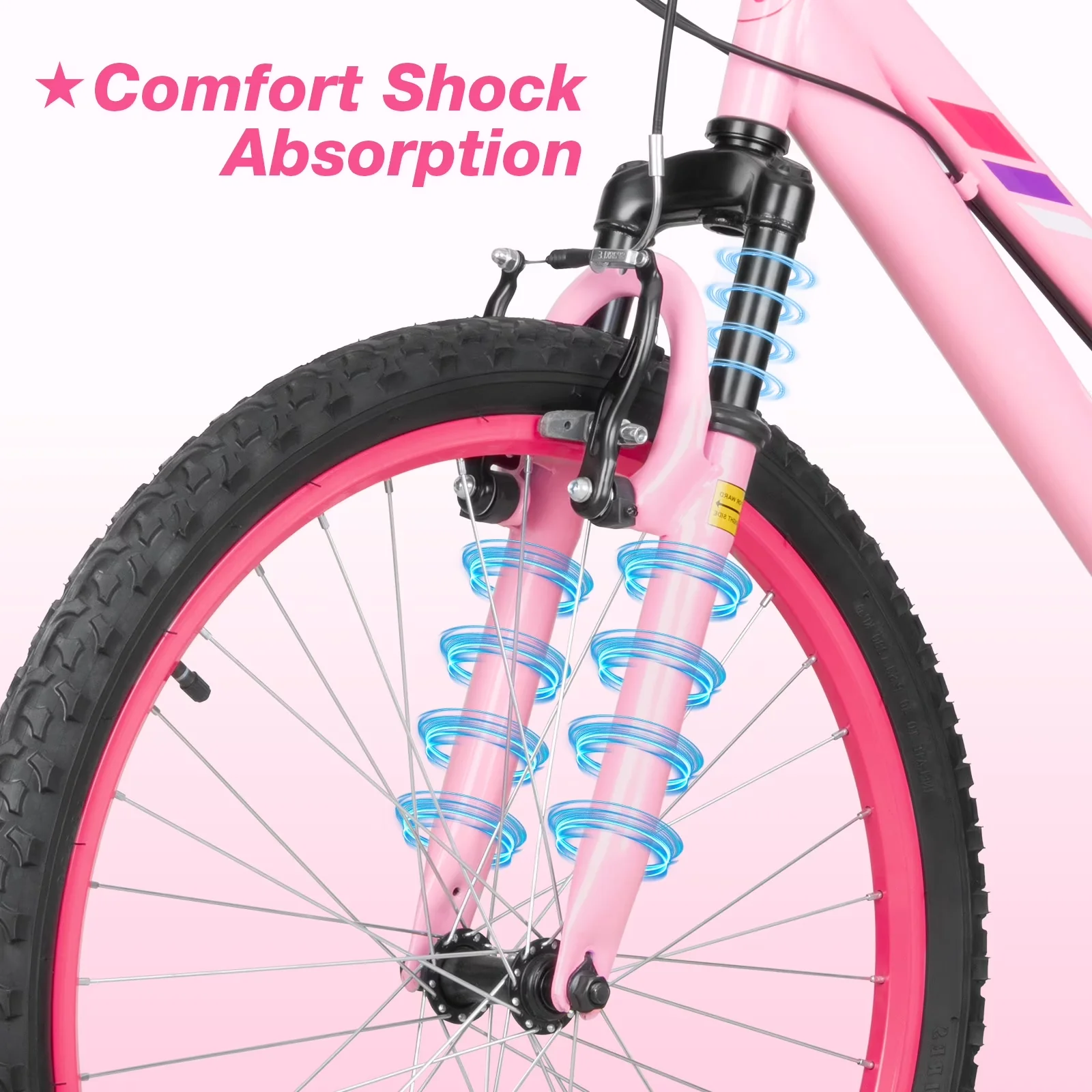 Versatile Mountain Bike with Adjustable Height, Adjustable Speed - Pink Model 7373CD