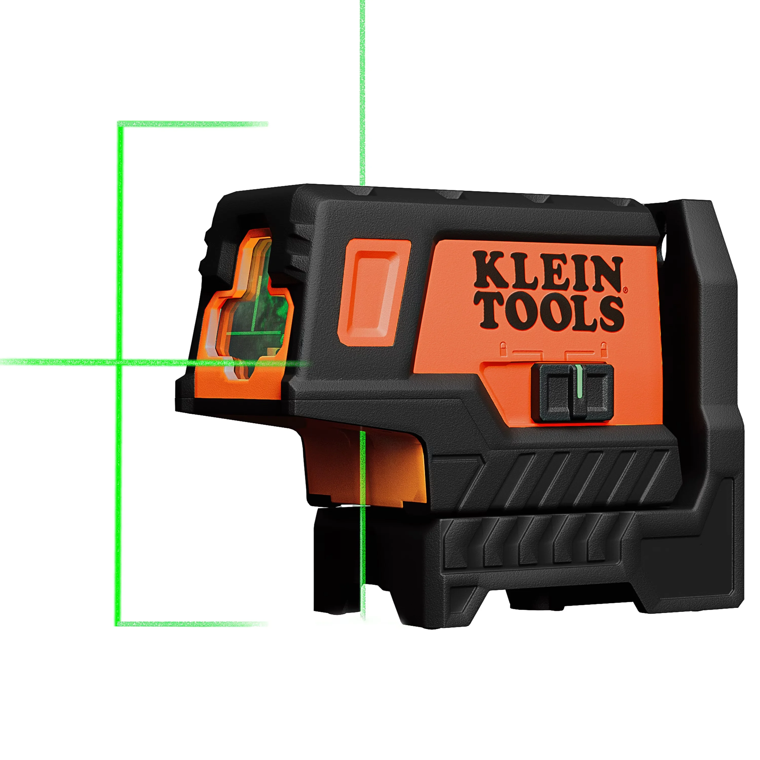Compact Measuring Layout with Lightweight, Plumb Spot, Compact Green Cross-Line Laser Level - Green Model 7B359D