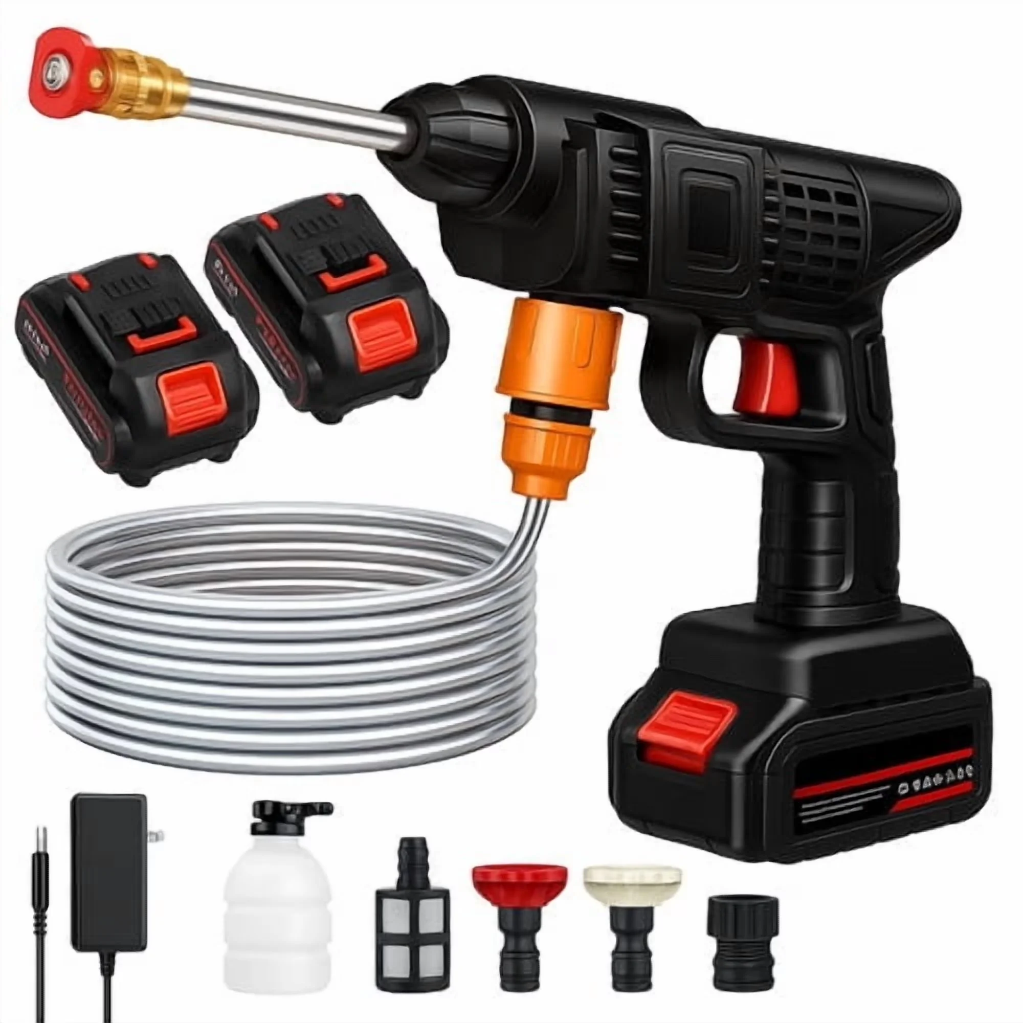 Essential Pressure Washer with Battery, Quick Connect Tips - Portable - Industrial Grade Model 7733FD