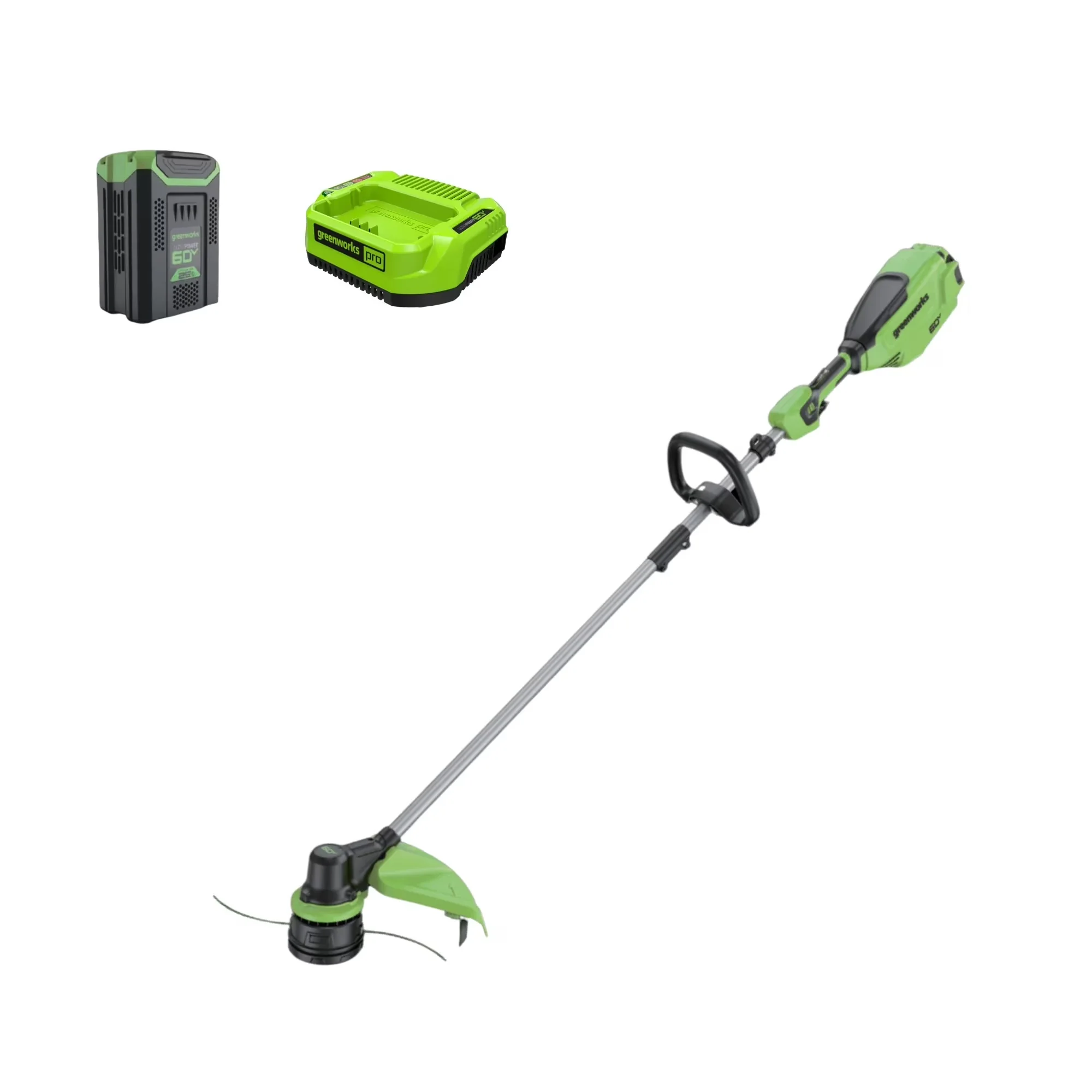 Versatile String Trimmer with Battery, 60V, Brushless - Green for Multiple Applications Model FA143A