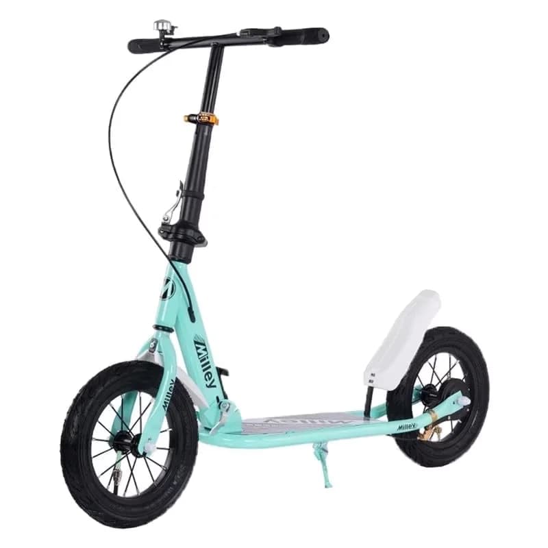 Essential Scooter with Lightweight, Foldable - Metal Green Shock - Traditional Style Model 8ADB84